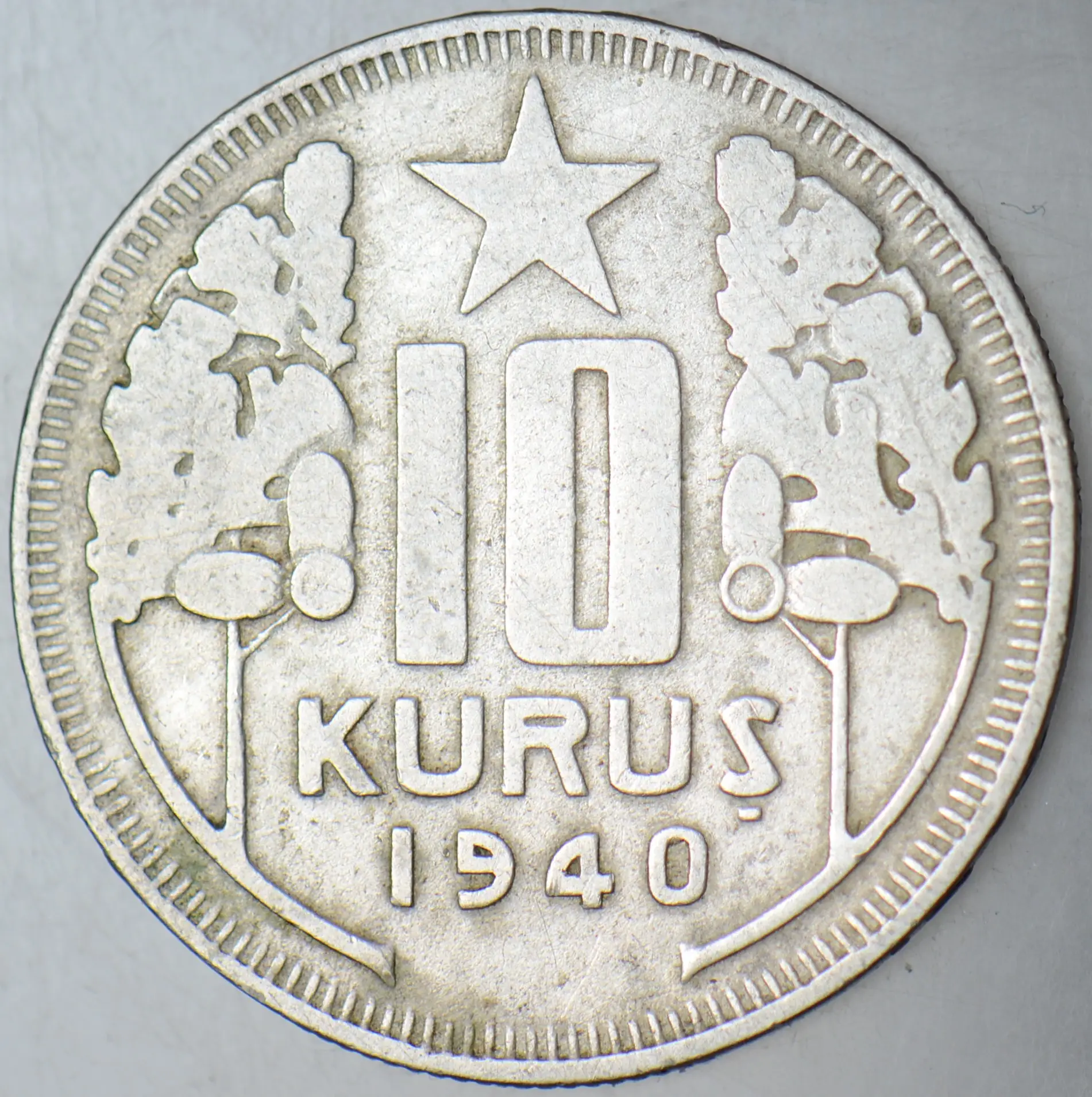 10 KURUŞ 1940 İNÖNÜ DÖNEMİ.