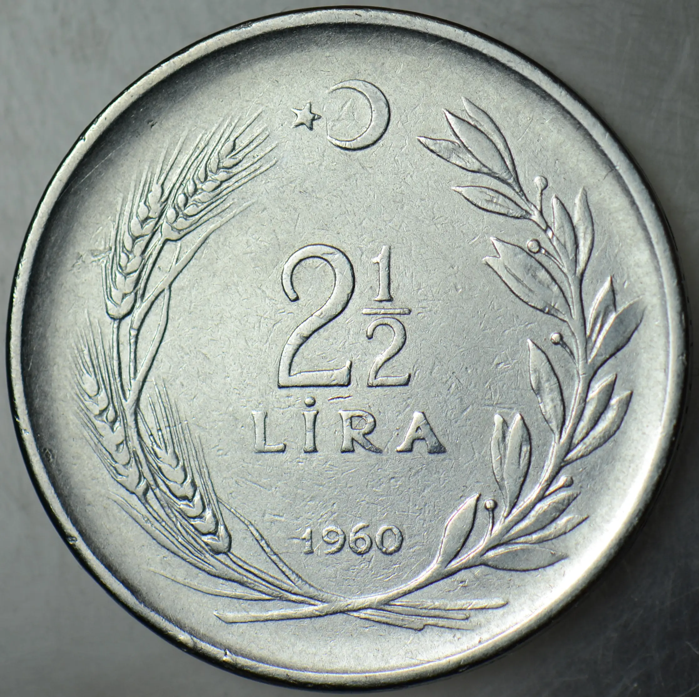 2,5 LİRA 1960.