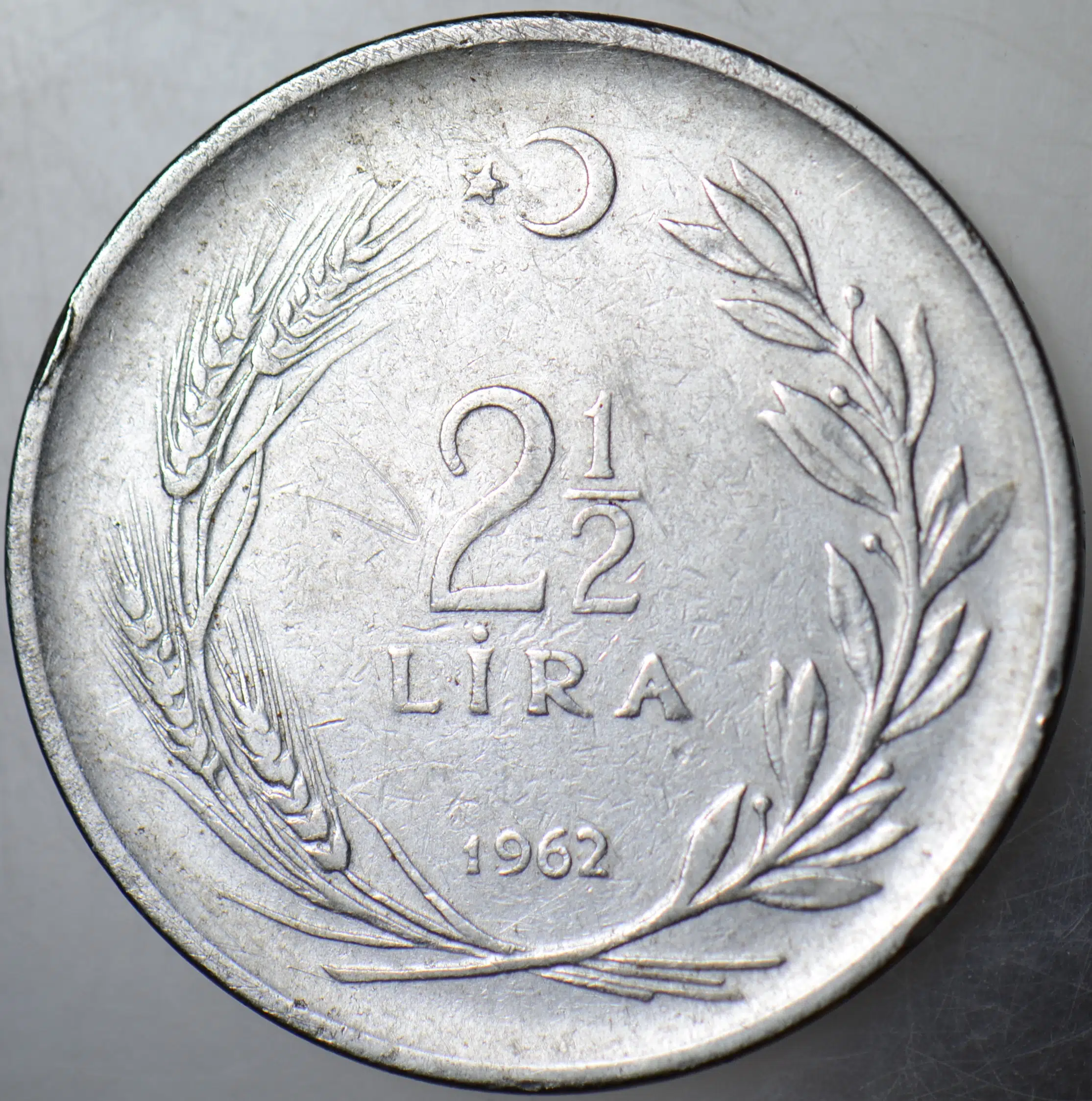 2,5 LİRA 1962.