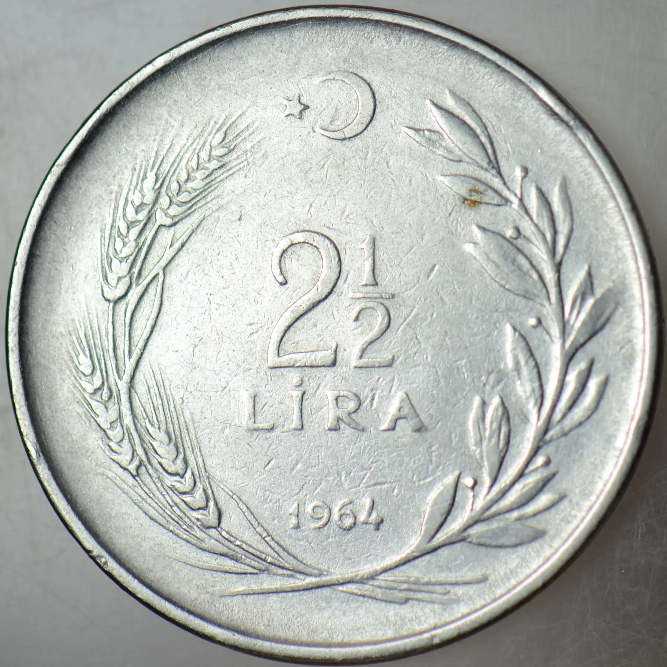 2,5 LİRA 1964.