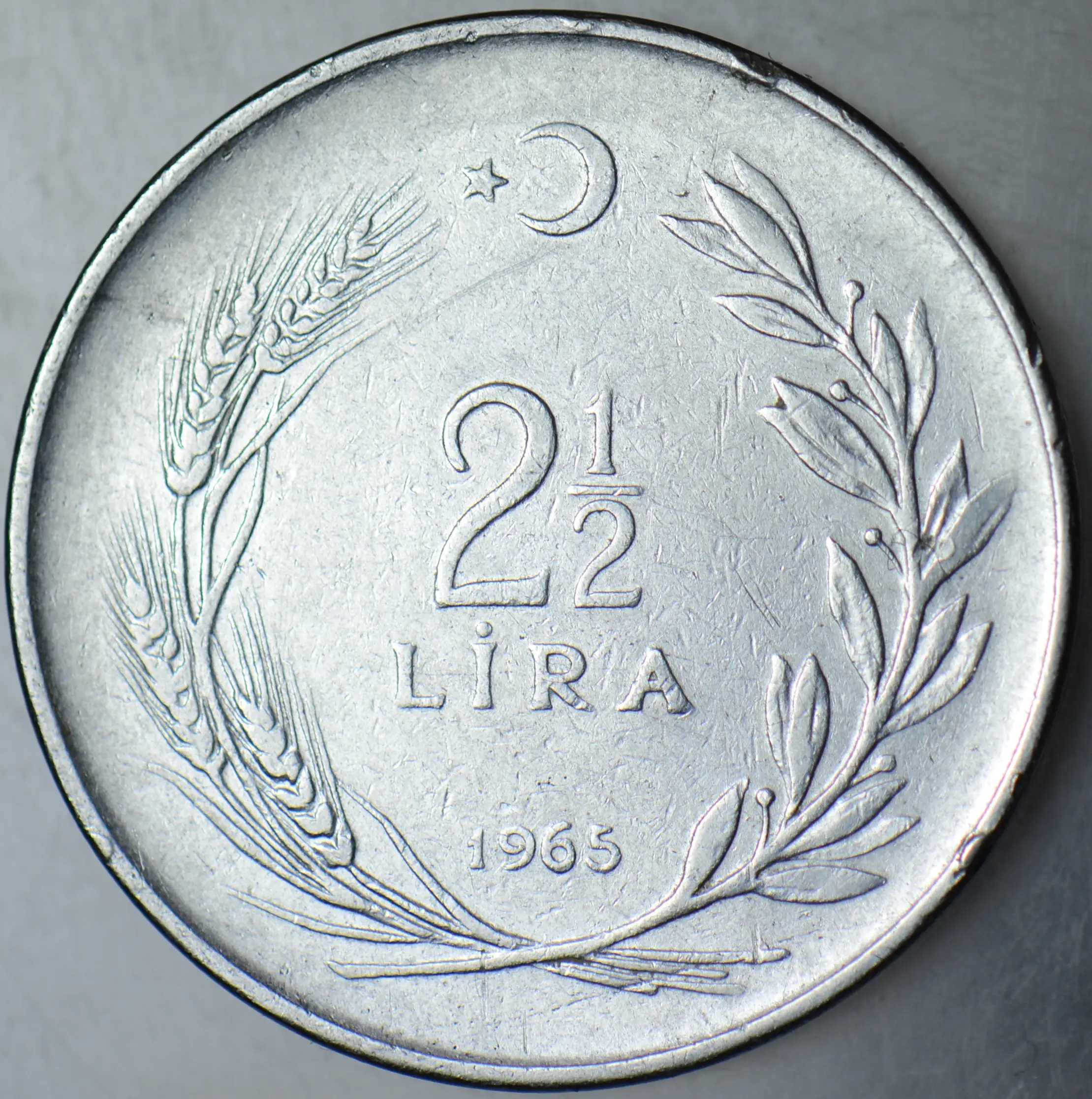 2,5 LİRA 1965.