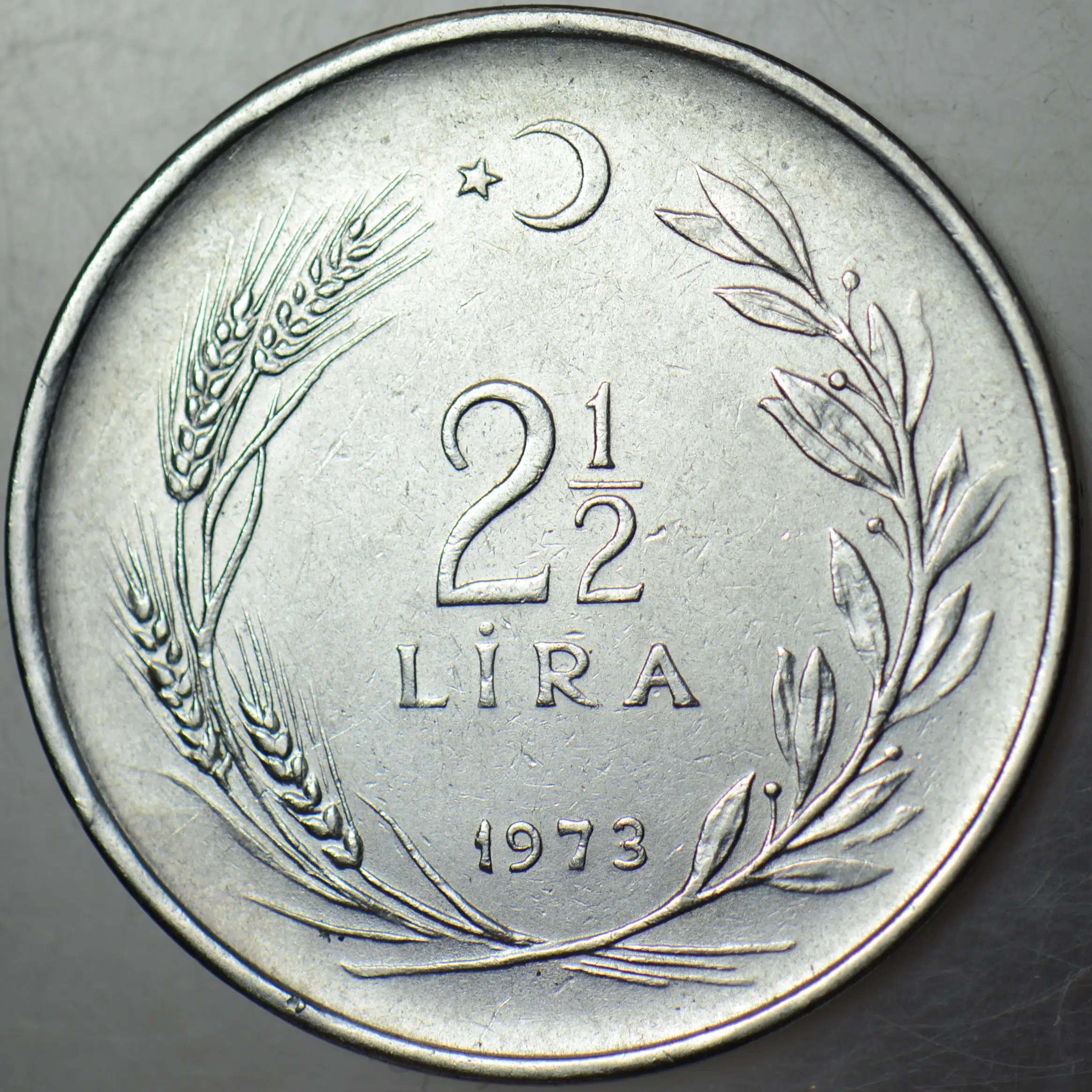 2,5 LİRA 1973.