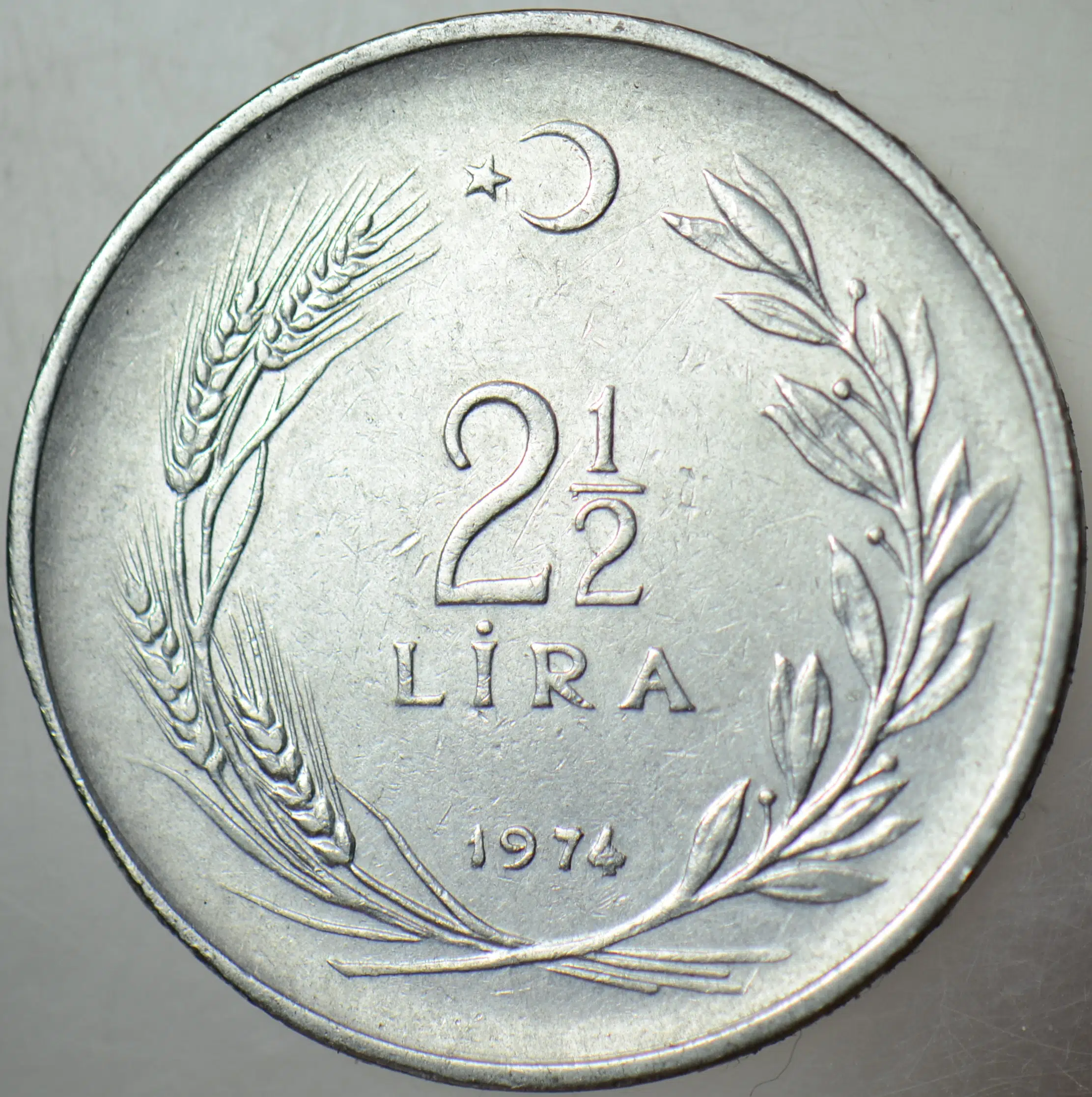 2,5 LİRA 1974.