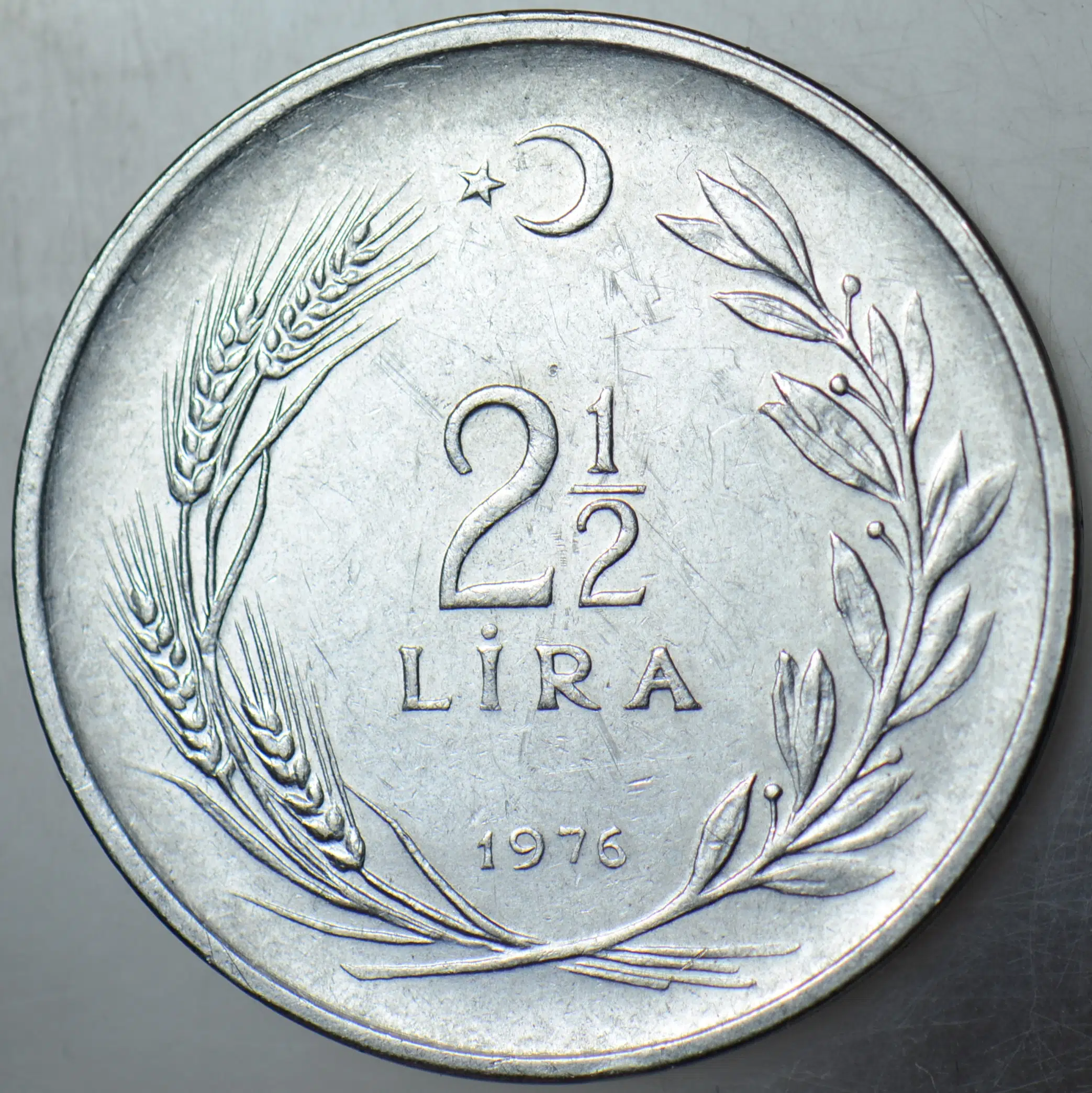2,5 LİRA 1976.