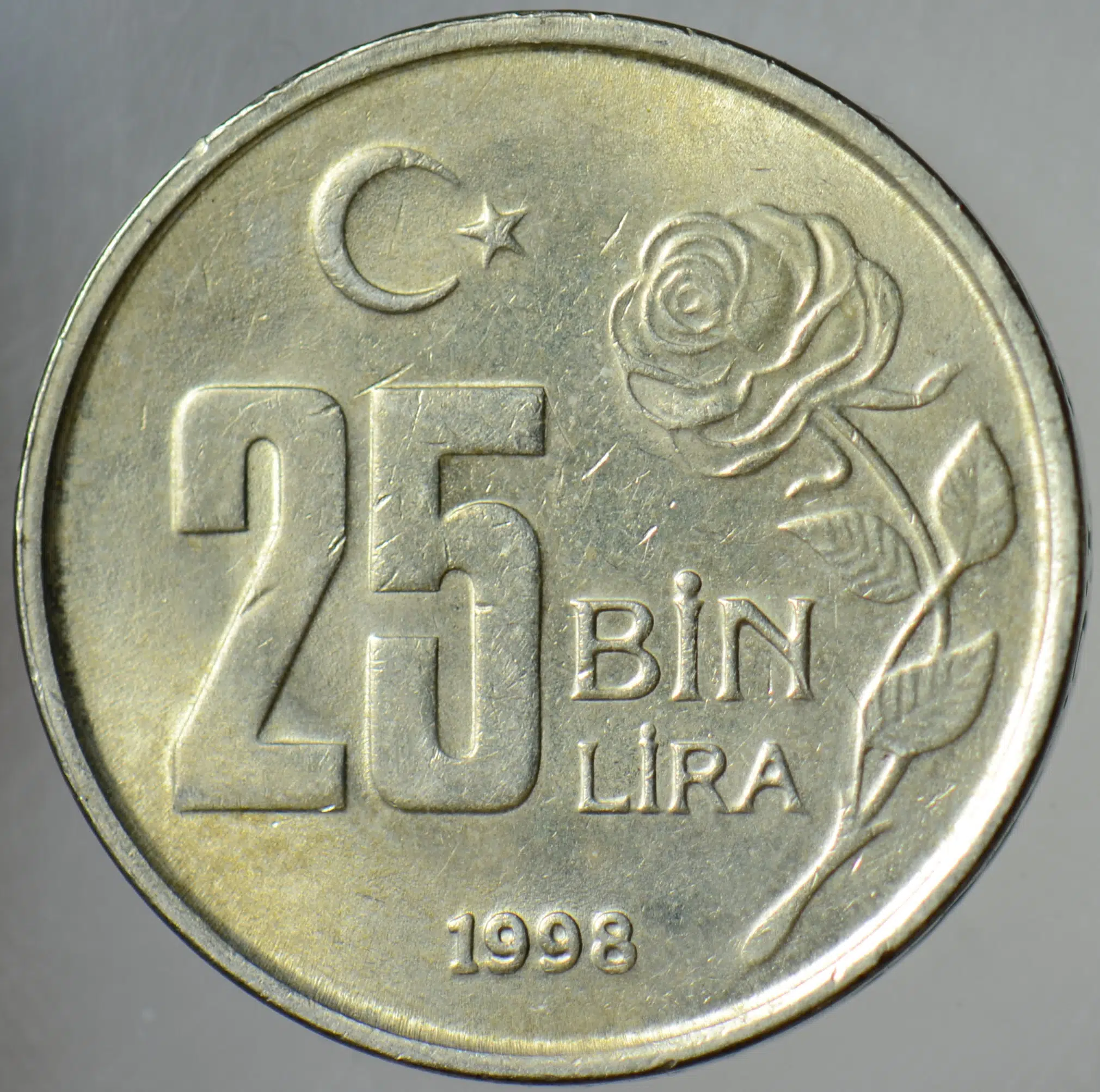 25.000 LİRA 1998. 25 BİN LİRA.