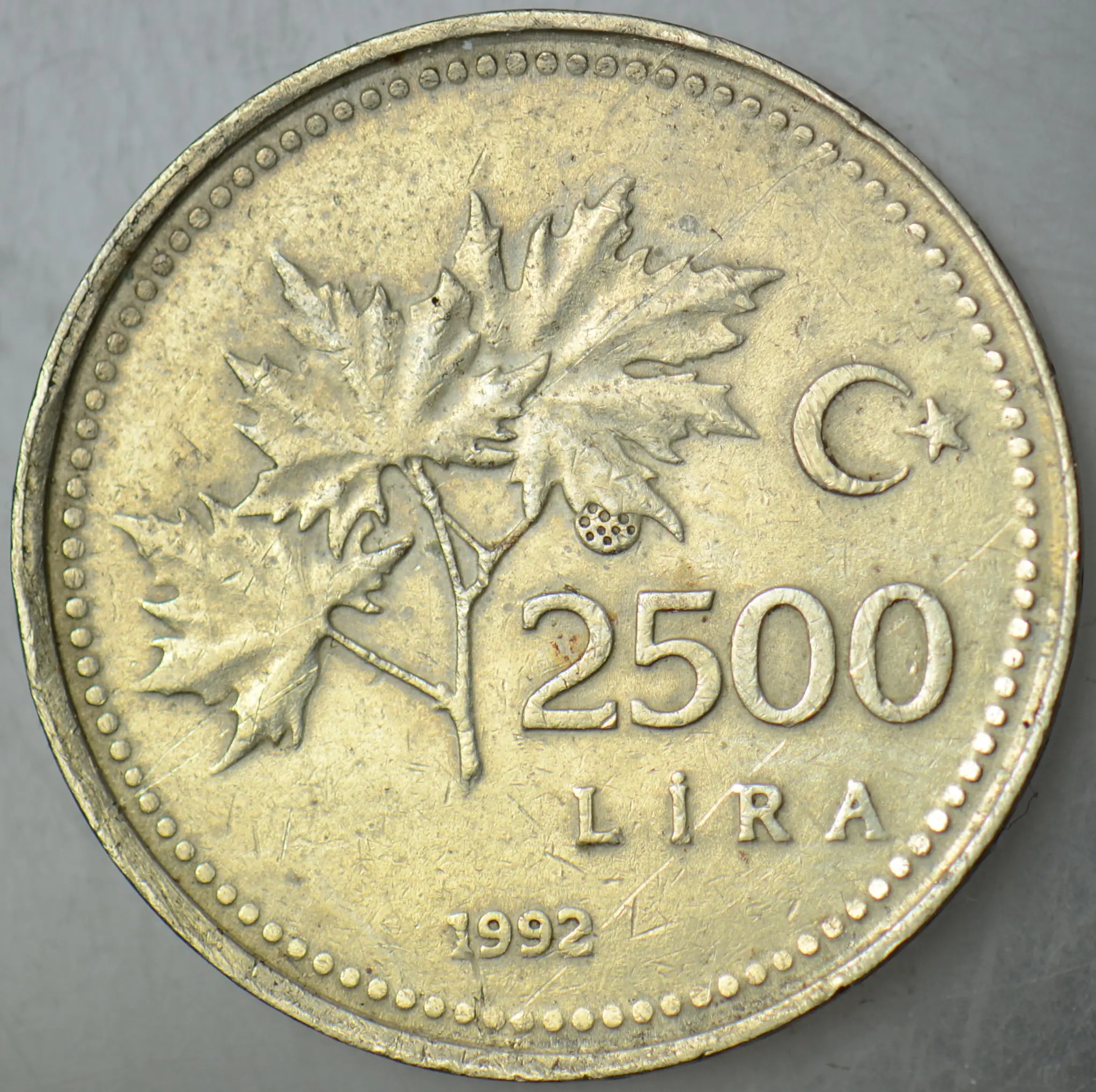 2500 LİRA 1992.