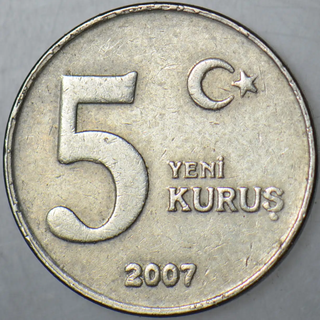 5 YENİ KURUŞ 2007.
