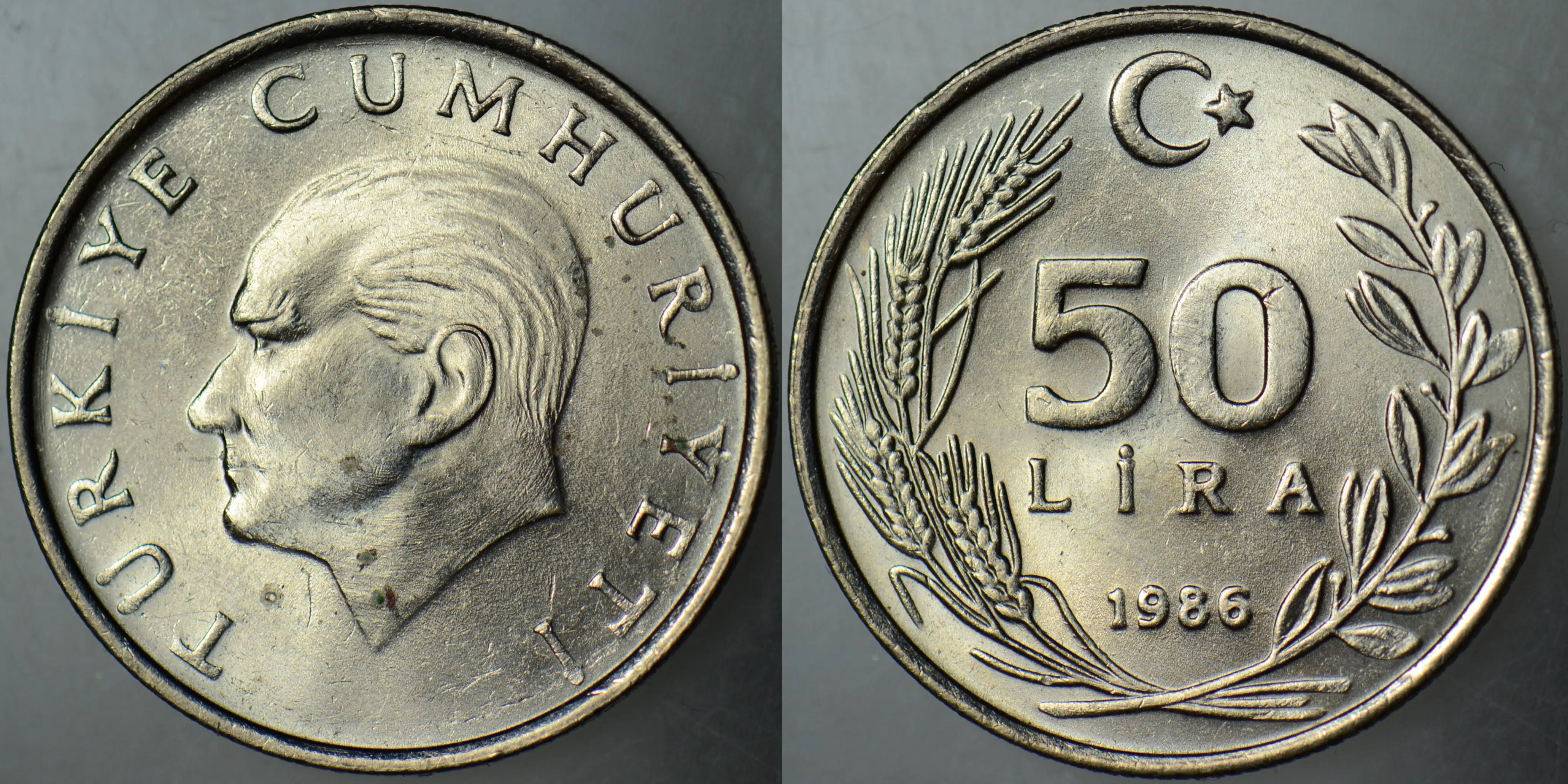 50 LİRA 1986 ÇİLALTI+