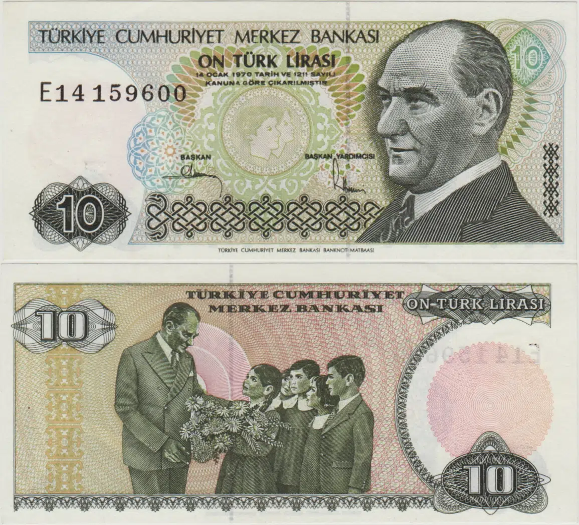 7. EMİSYON 10 LİRA E14 ÇİL.