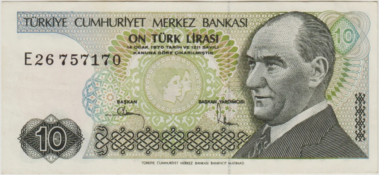 7. EMİSYON 10 LİRA E26 ÇİLALTI+