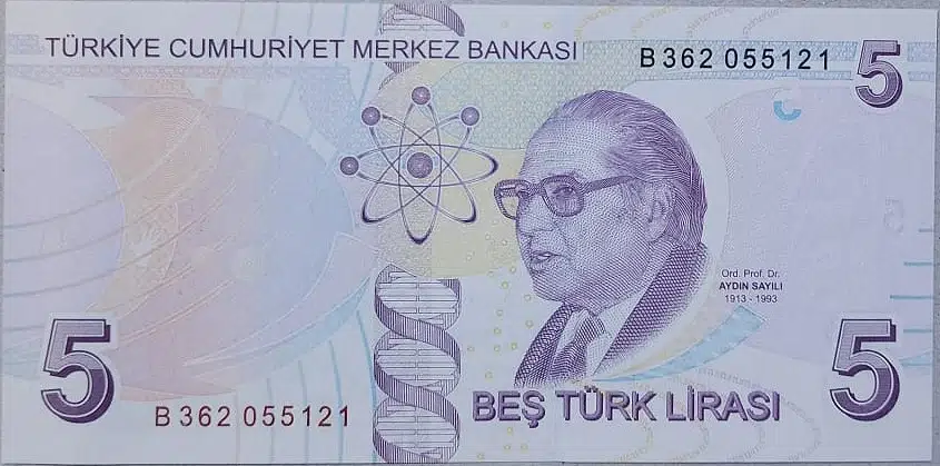 9. EMİSYON 5 LİRA B362 ÇİL.