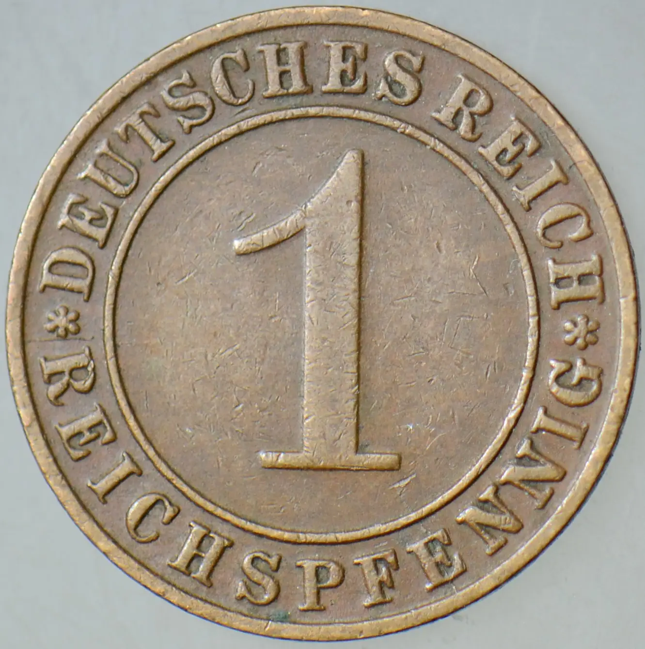 ALMANYA 1 PFENNIG 1934 D. III. REICH DÖNEMİ. REICHSPFENNIG.