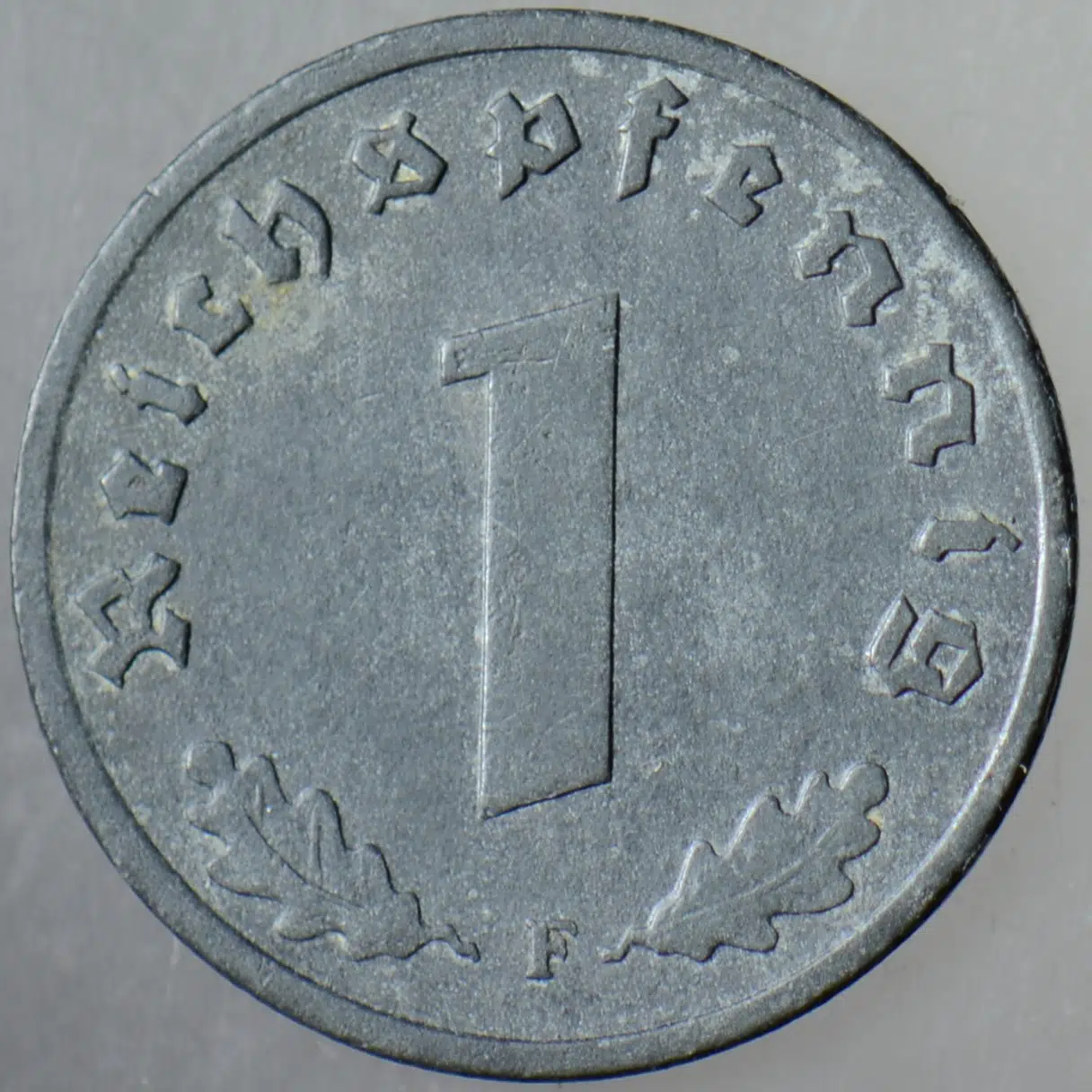 ALMANYA 1 PFENNİG 1942 F. İKİNCİ DÜNYA SAVAŞI III. REİCH. ÇİNKO.