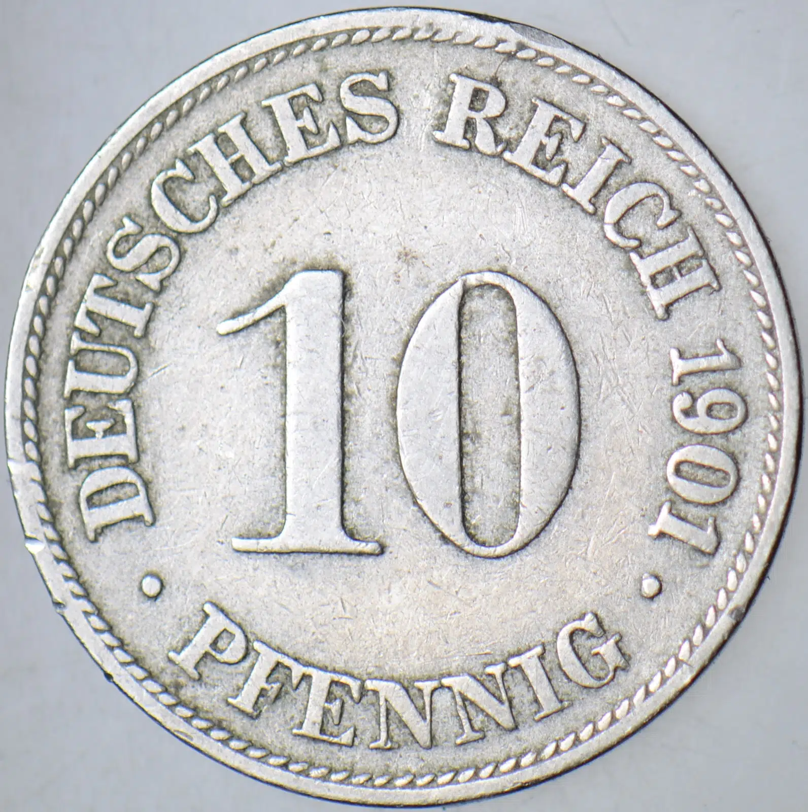 ALMANYA 10 PFENNIG 1901 D. II. WİLHELM DÖNEMİ.