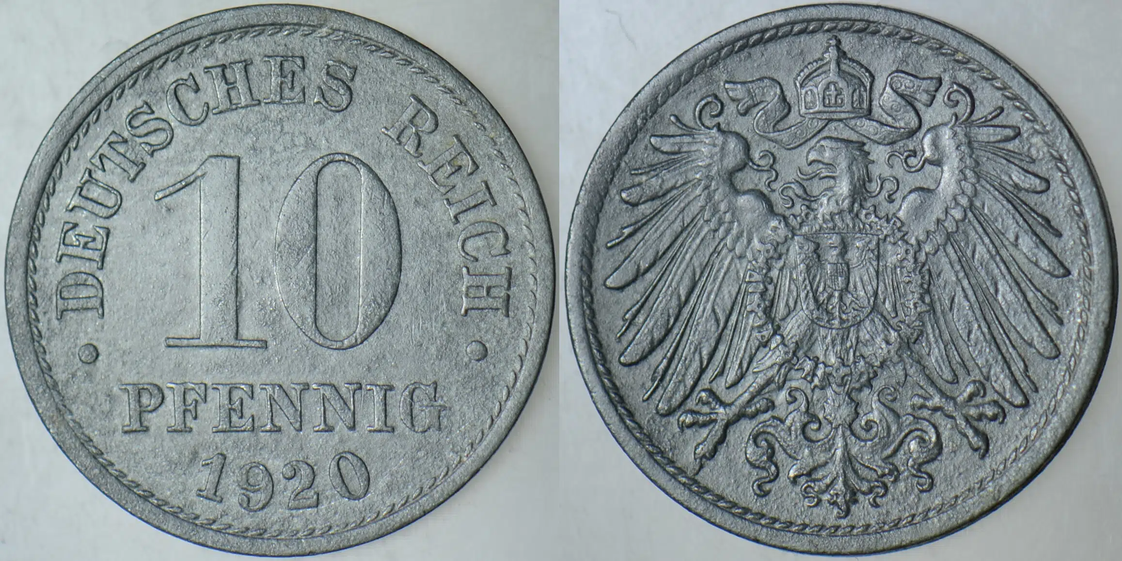 ALMANYA 10 PFENNİG 1920 ÇİNKO.