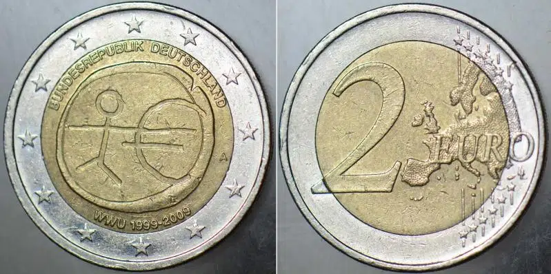 ALMANYA 2 EURO 2009 (A) SİRKÜLASYON HATIRA.