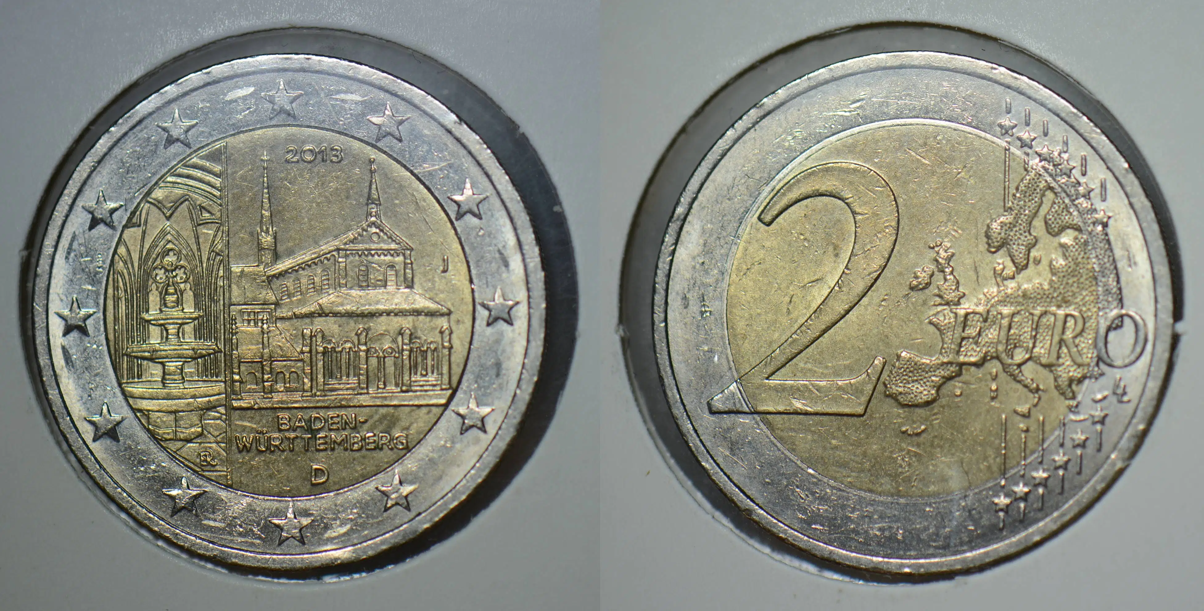 ALMANYA 2 EURO 2013 J. HATIRA-BADEN-WÜRTTENBERG. KAPAMADA.