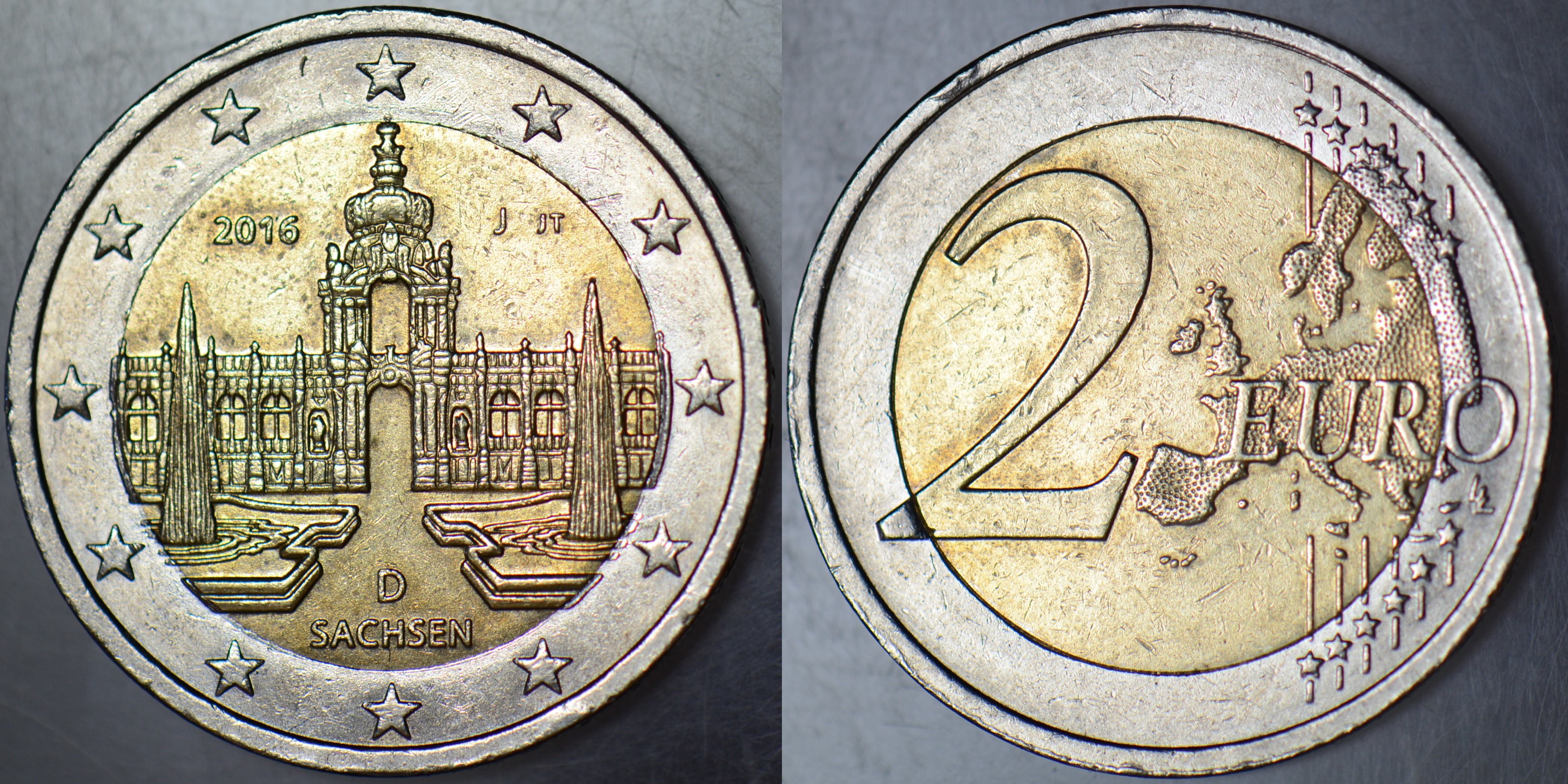 ALMANYA 2 EURO 2016 J. HATIRA-SACHSEN.