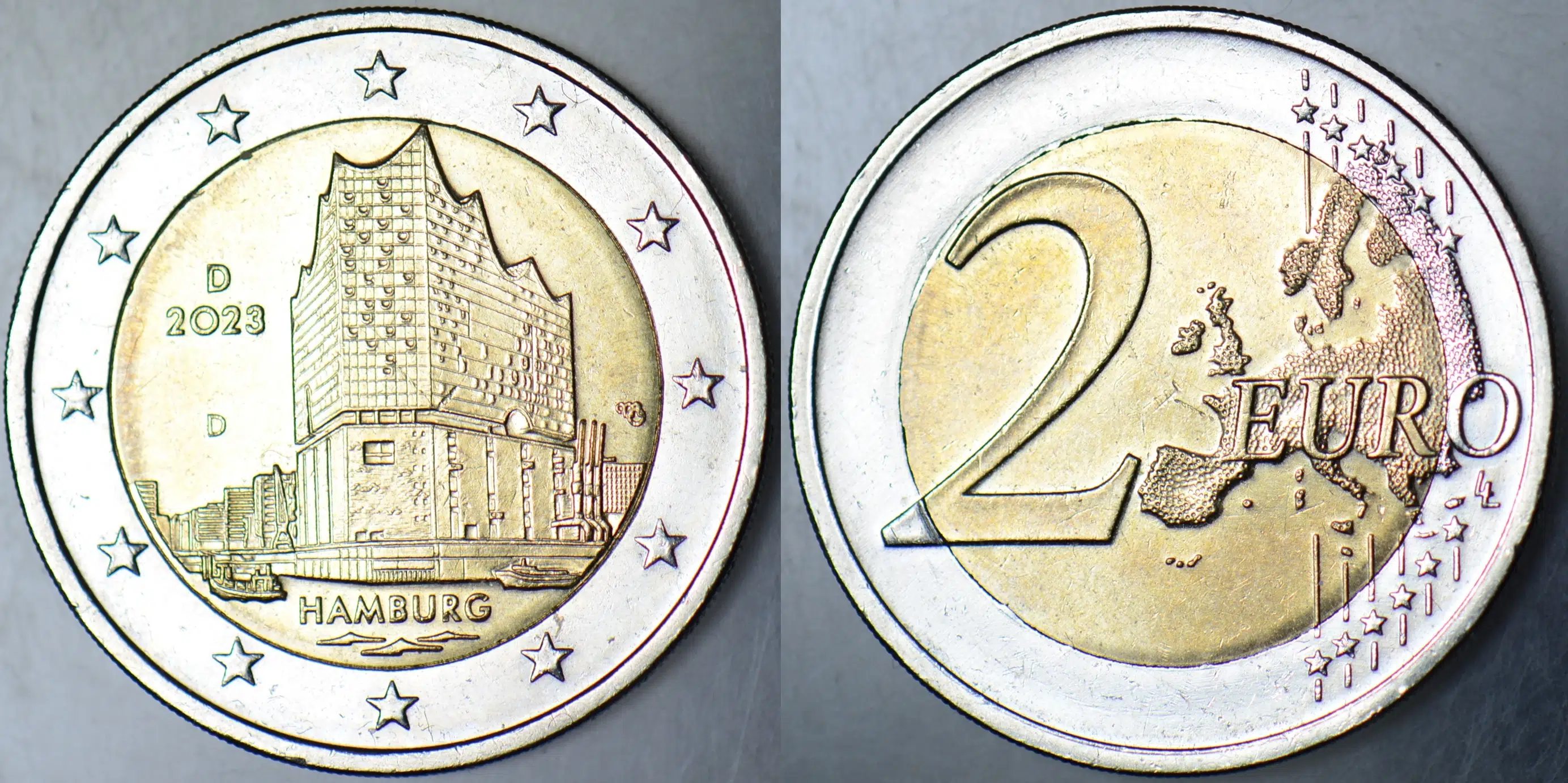 ALMANYA 2 EURO 2023 D. HATIRA-HAMBURG.