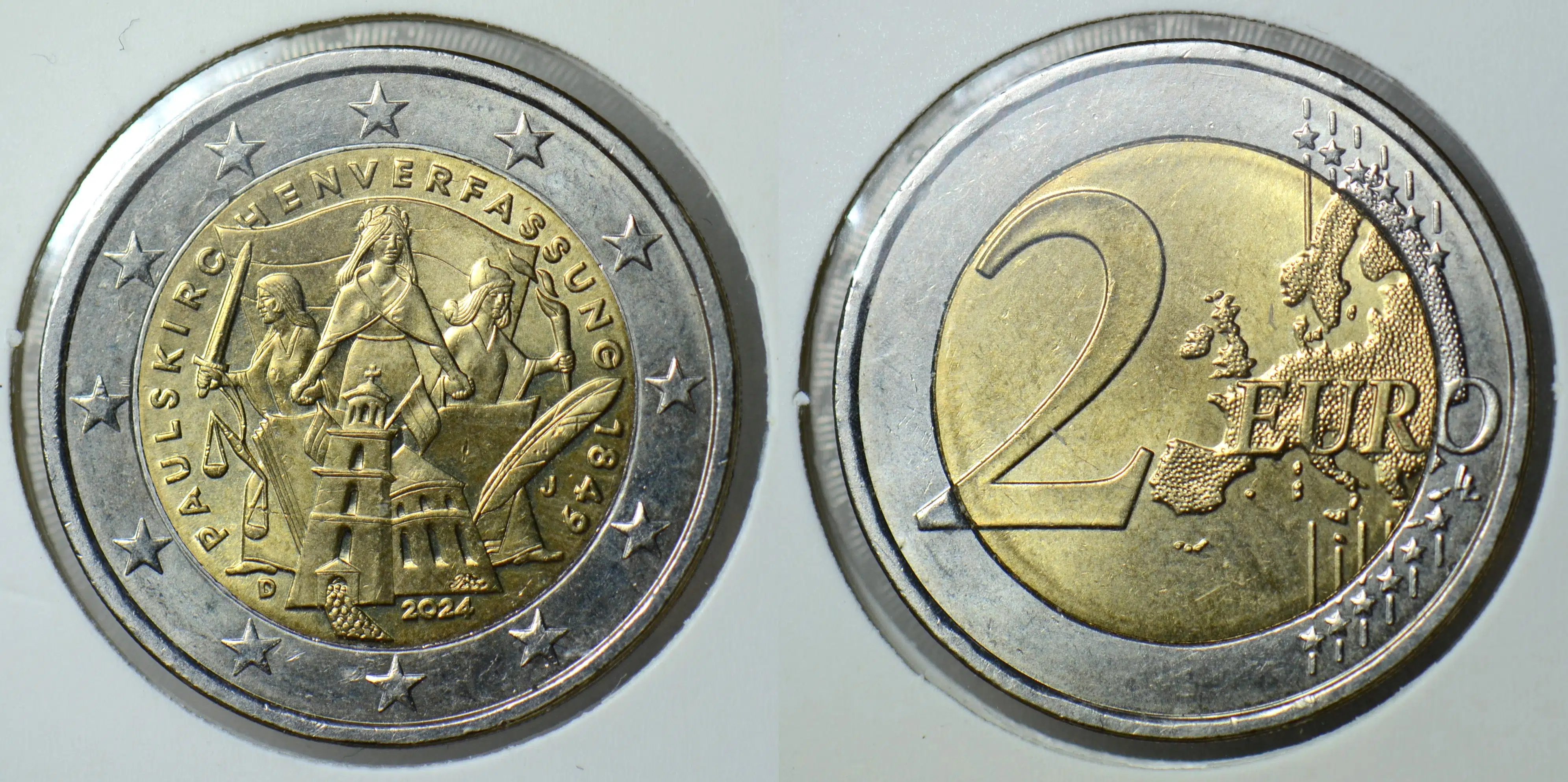 ALMANYA 2 EURO 2024 HATIRA-PAUL KİLİSESİ KURULUŞUNUN 175. YILI. KAPAMADA ÇİLALTI+