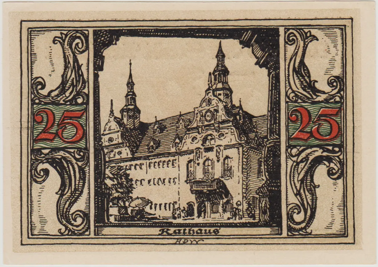 ALMANYA 25 PFENNİG 1921 NOTGELD-URNSTADT. ÇİL.3