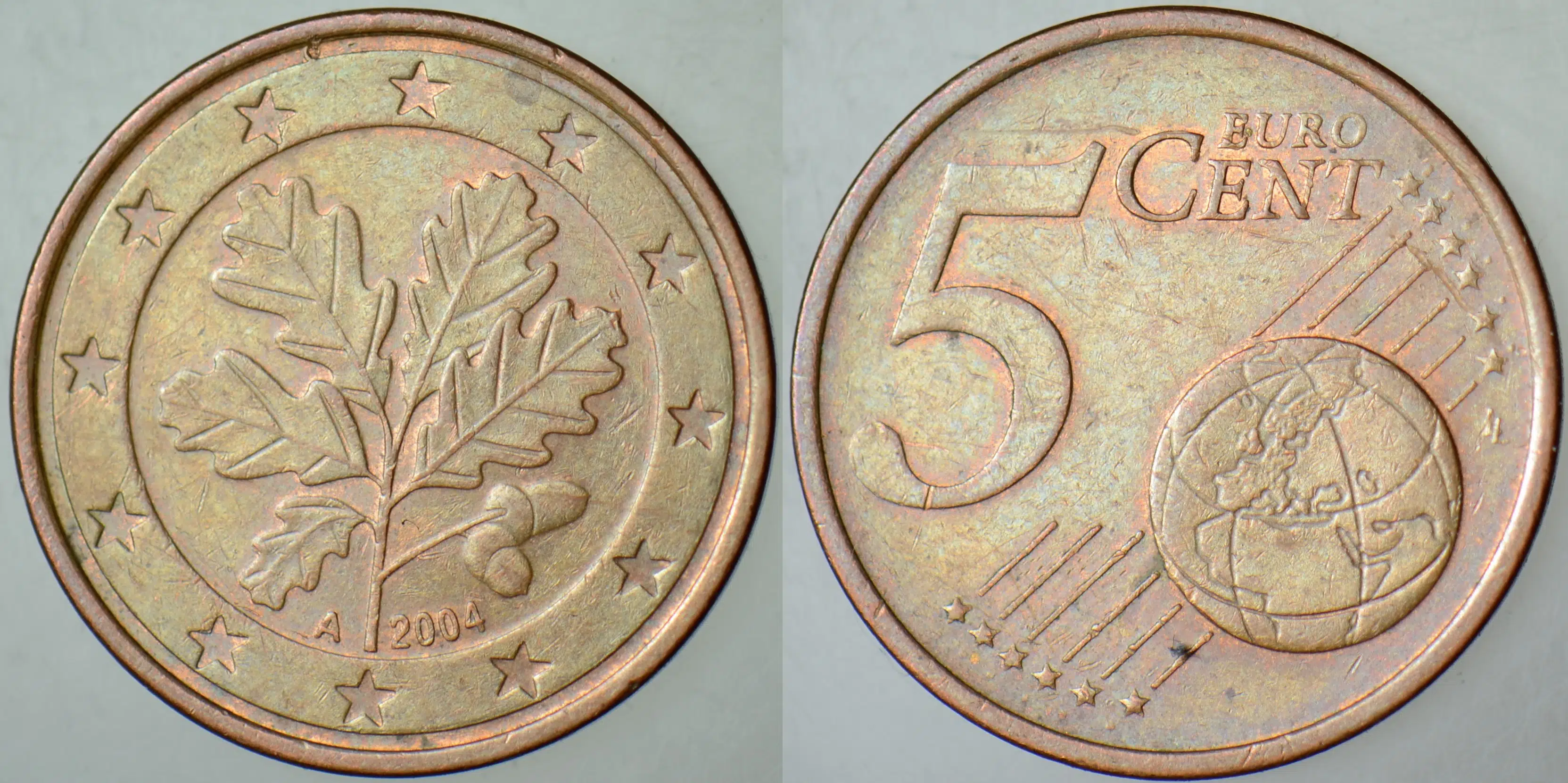 ALMANYA 5 EURO CENT 2004 A.
