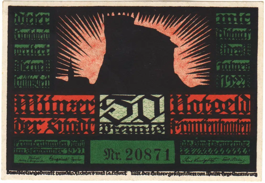 ALMANYA 50 PFENNİG 1921 NOTGELD-FRANKENHAUSEN ŞEHRİ. ÇİL.2