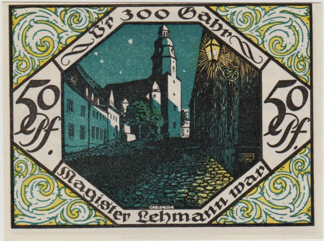 ALMANYA 50 PFENNİG 1921 NOTGELD-SCHEİBENBERG. ÇİL.2