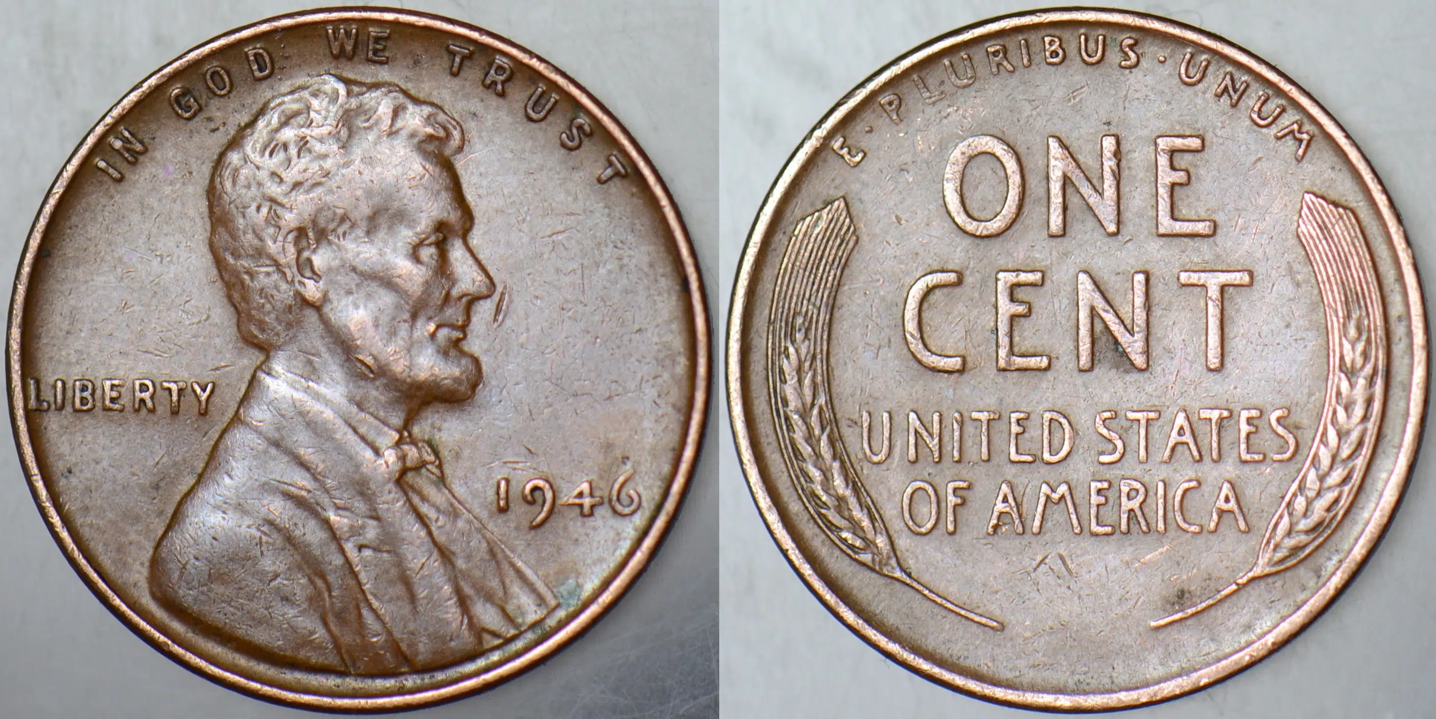 AMERİKA 1 CENT 1946 LİNCOLN WHEAT CENT.
