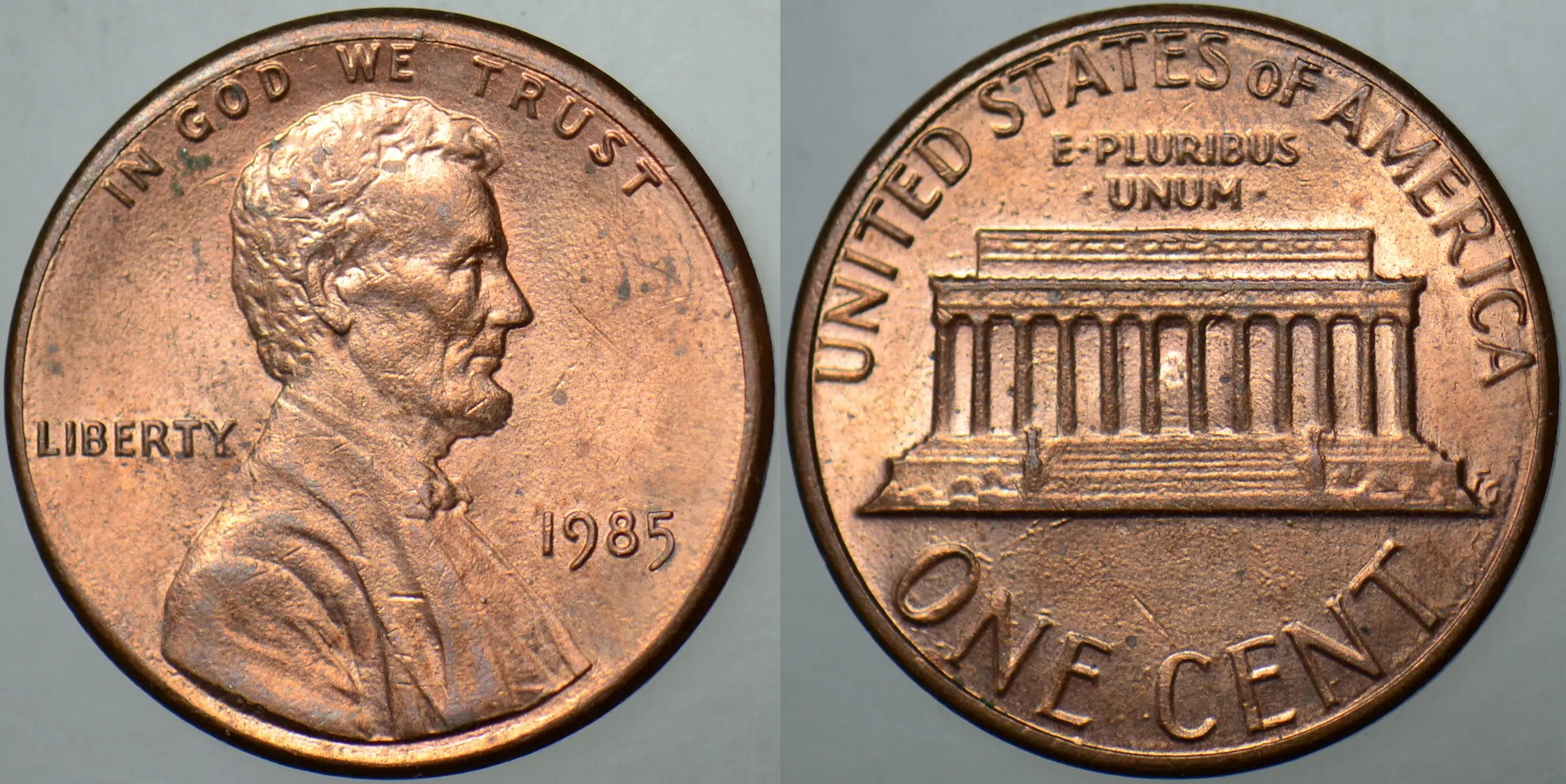 AMERİKA 1 CENT 1985 LINCOLN MEMORIAL CENT. 19 mm ÇİLALTI+