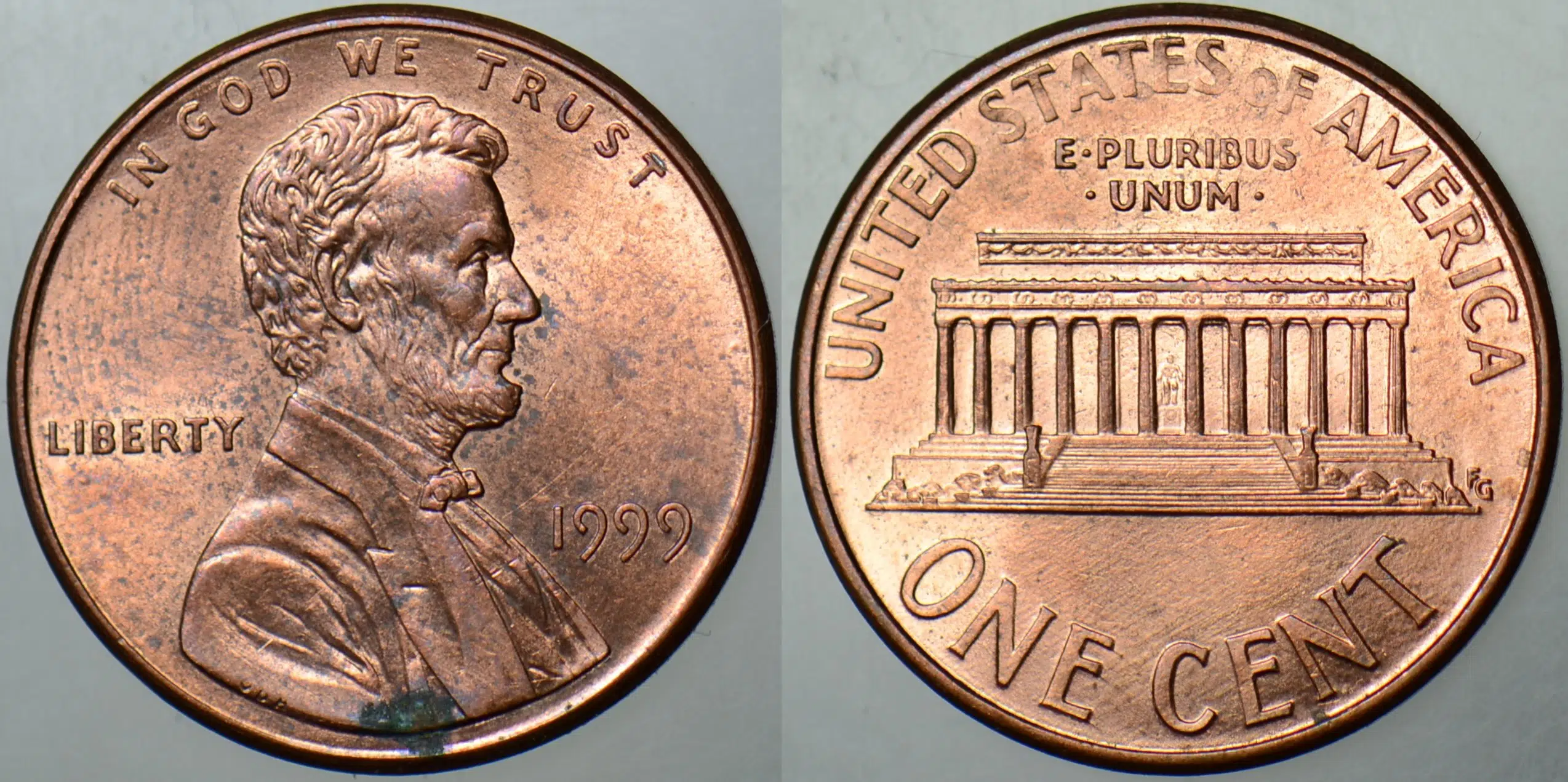 AMERİKA 1 CENT 1999 LINCOLN MEMORIAL CENT. 19 mm.