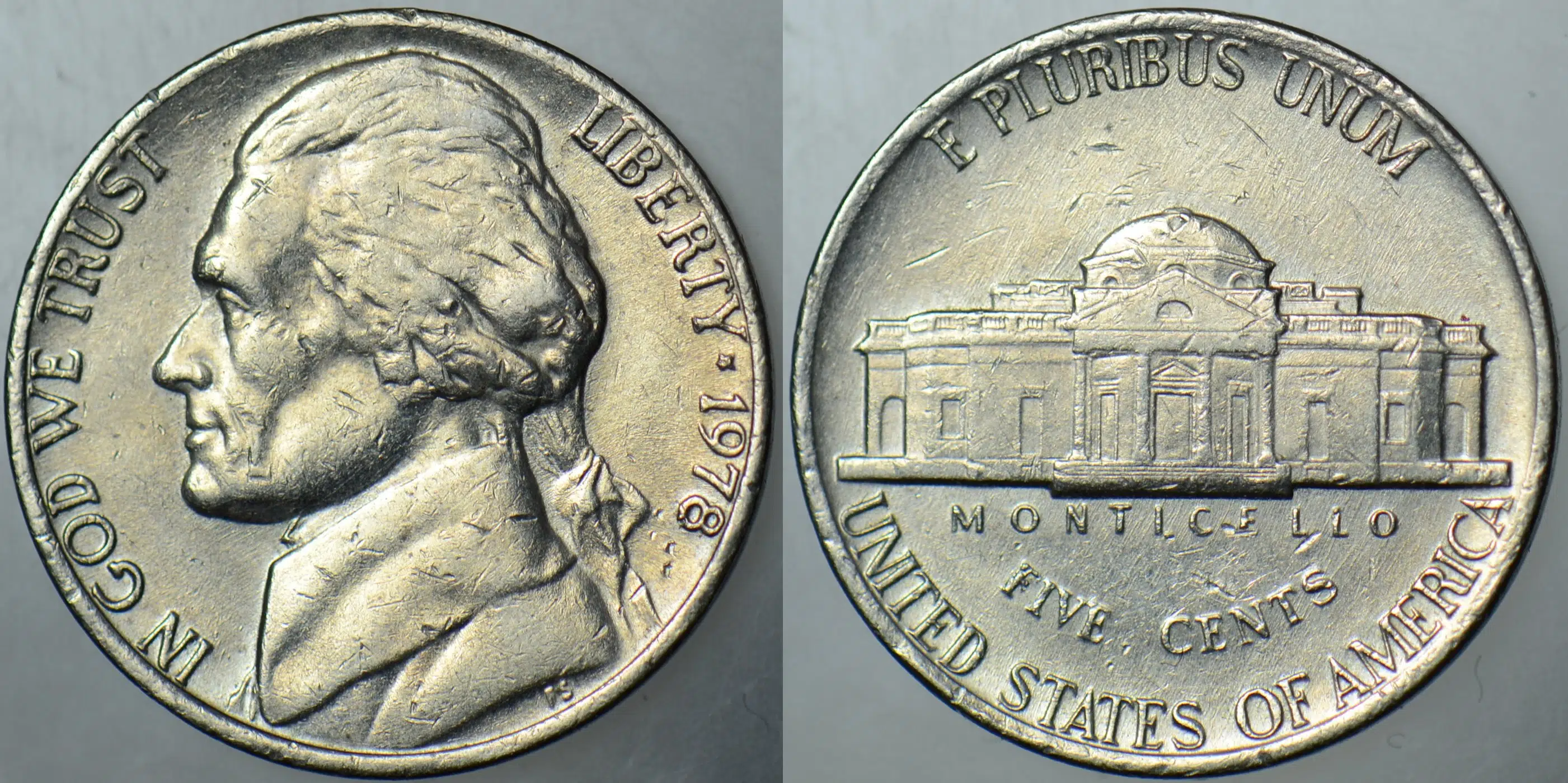 AMERİKA 5 CENT 1978 JEFFERSON NICKEL.