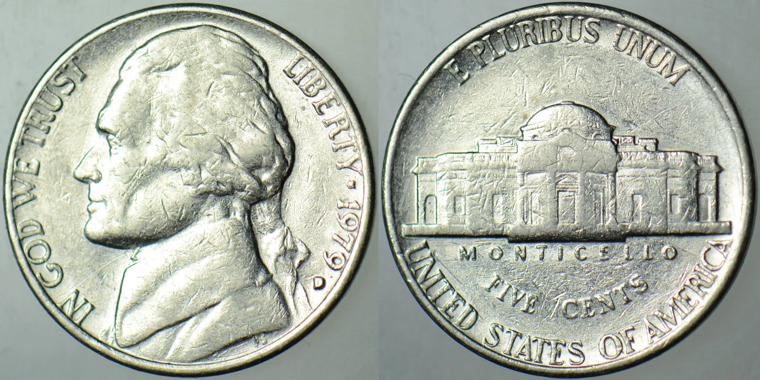 AMERİKA 5 CENT 1979 D. JEFFERSON NICKEL.