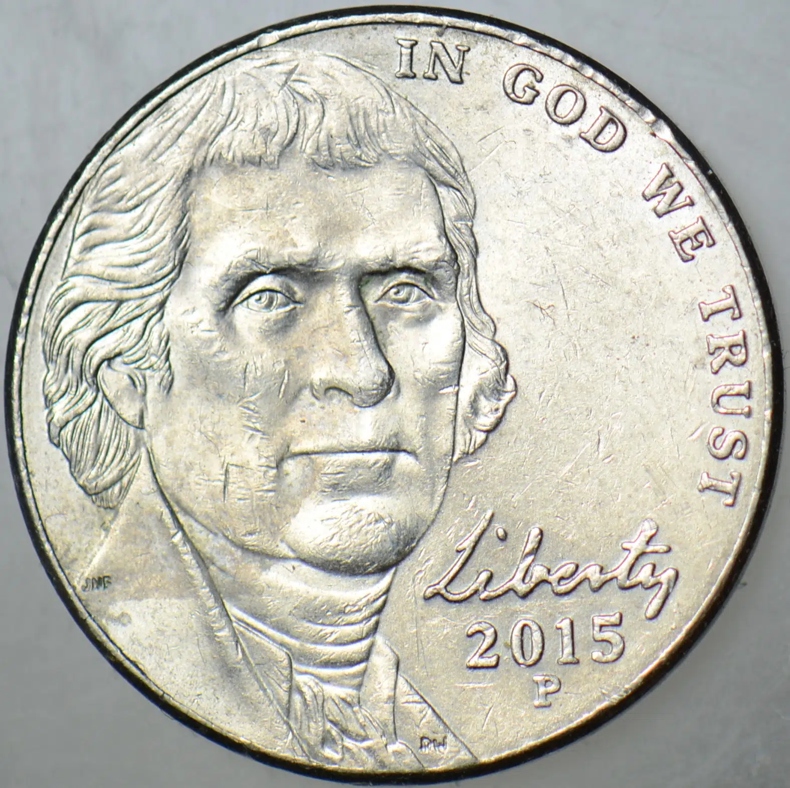 AMERİKA 5 CENT 2015 P. JEFFERSON NICKEL.