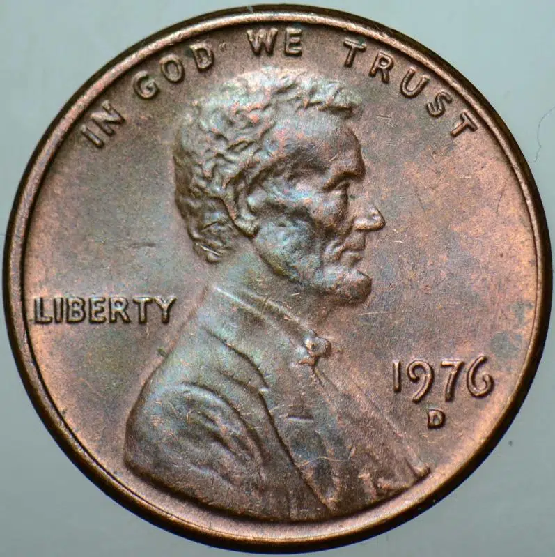 AMERİKA BİRLEŞİK DEVLETLERİ 1 CENT 1976 D. LINCOLN CENT. 19 mm
