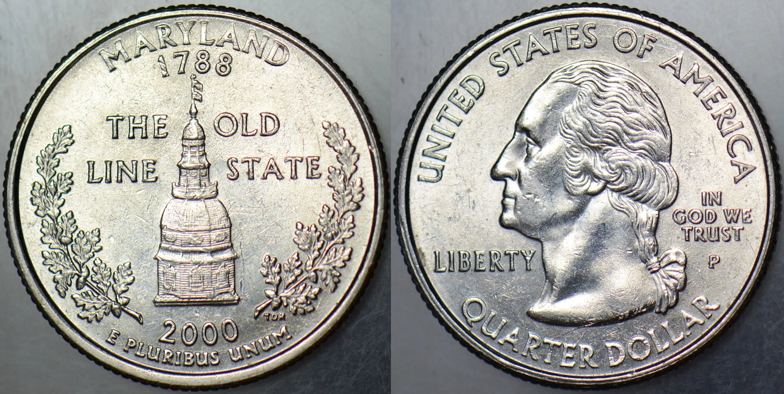 AMERİKA ÇEYREK DOLAR 2000 P EYALETLER SERİSİ-MARYLAND.