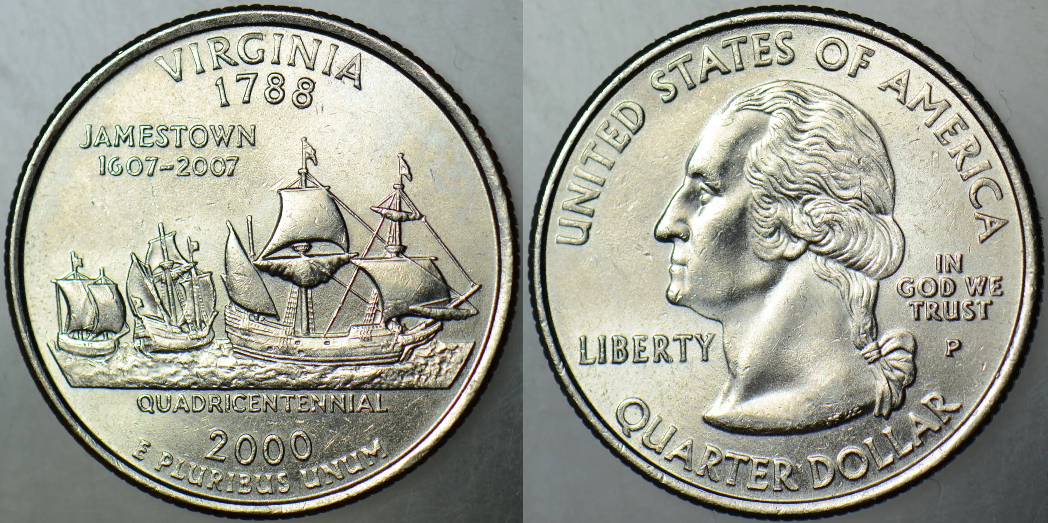 AMERİKA ÇEYREK DOLAR 2000 P EYALETLER SERİSİ-VIRGINIA. ÇİLALTI+