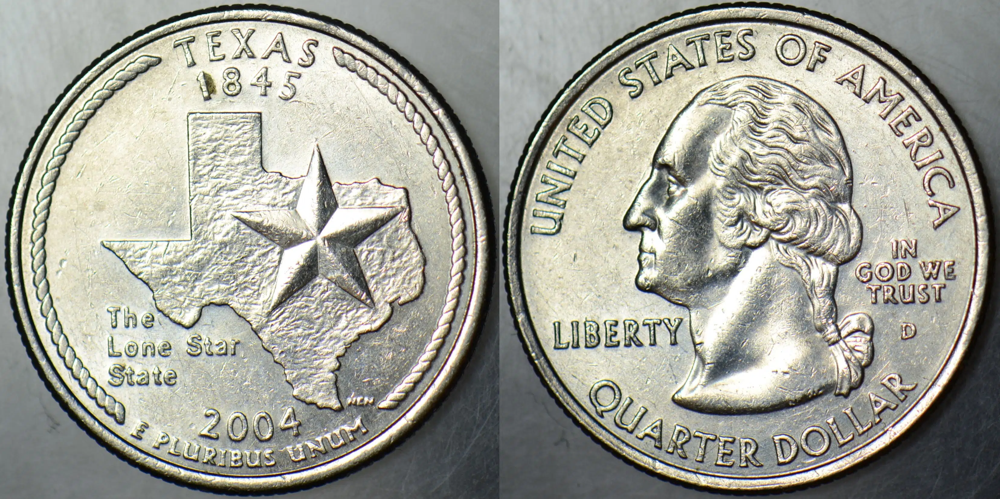 AMERİKA ÇEYREK DOLAR 2004 D EYALETLER SERİSİ-TEKSAS.