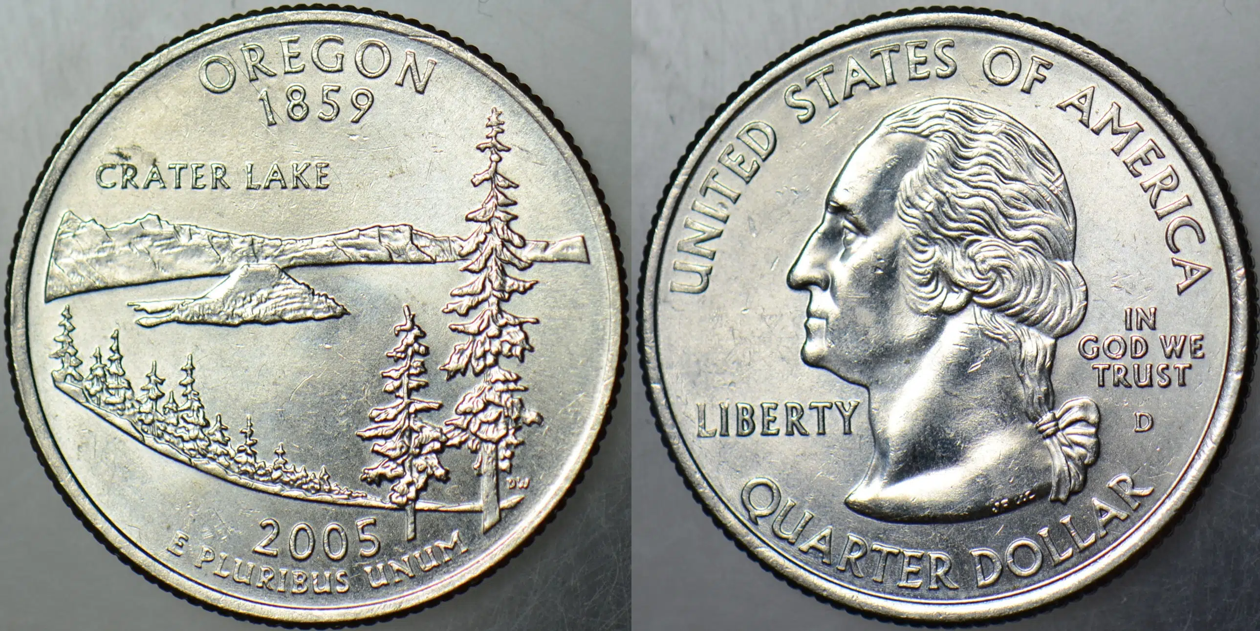 AMERİKA ÇEYREK DOLAR 2005 D. EYALETLER SERİSİ-OREGON. ÇİLALTI.