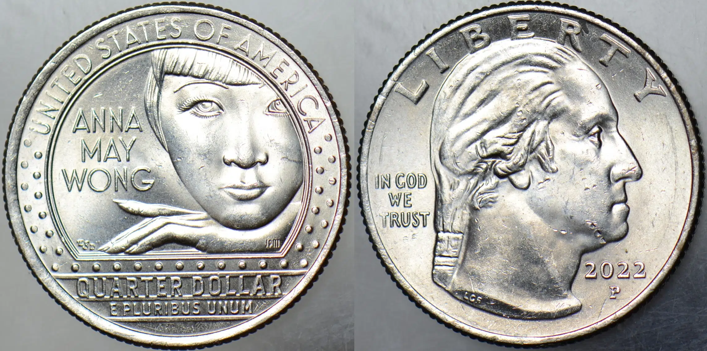 AMERİKA ÇEYREK DOLAR 2022 P. HATIRA-ANNA MAY WONG. ÇİLALTI+