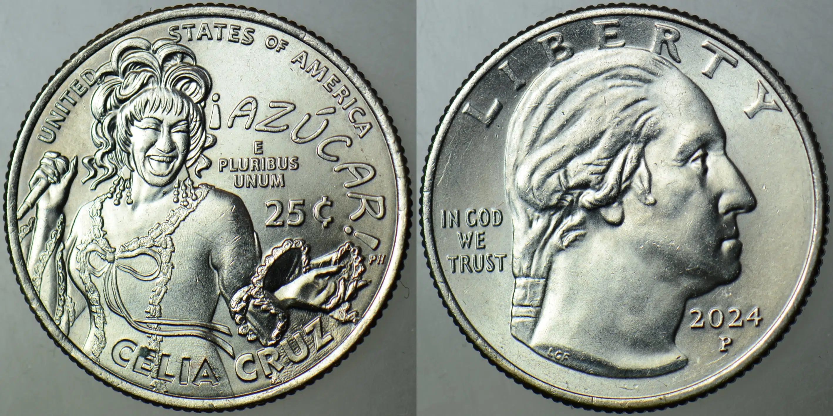 AMERİKA ÇEYREK DOLAR 2024 P AMERİKALI KADINLAR SERİSİ-CELIA CRUZ. ÇİL(-)