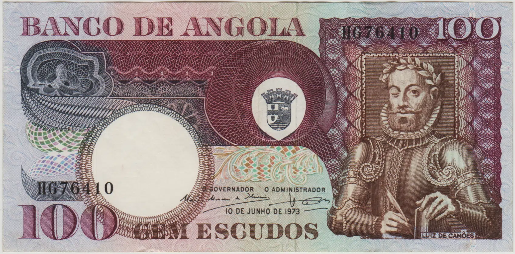 ANGOLA 100 ESKUDO 1973 PORTEKİZ HAKİMİYETİ DÖNEMİ. ÇİLALTI(-)