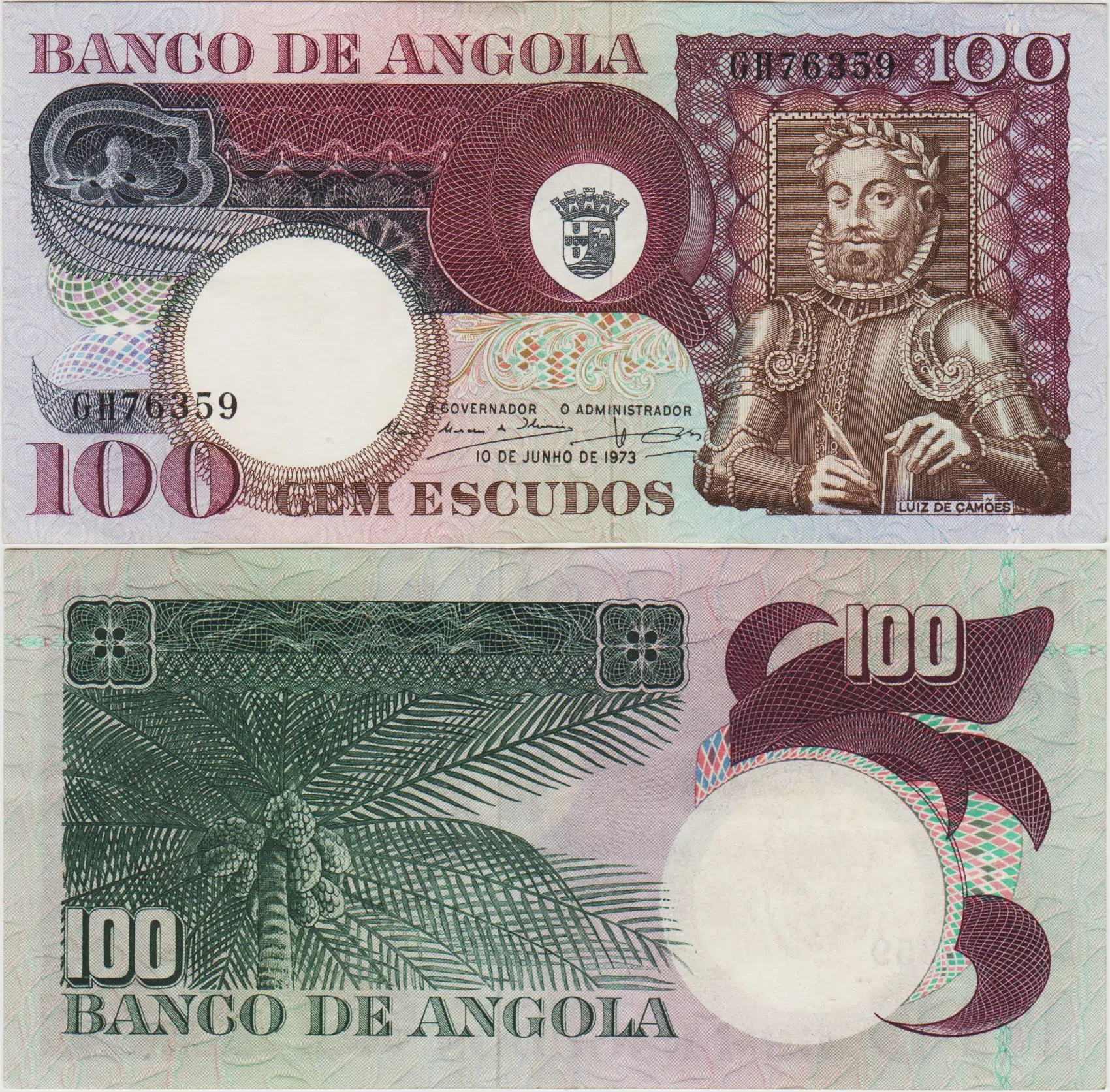 ANGOLA 100 ESKUDO 1973 PORTEKİZ HAKİMİYETİ DÖNEMİ. ÇİLALTI(-)