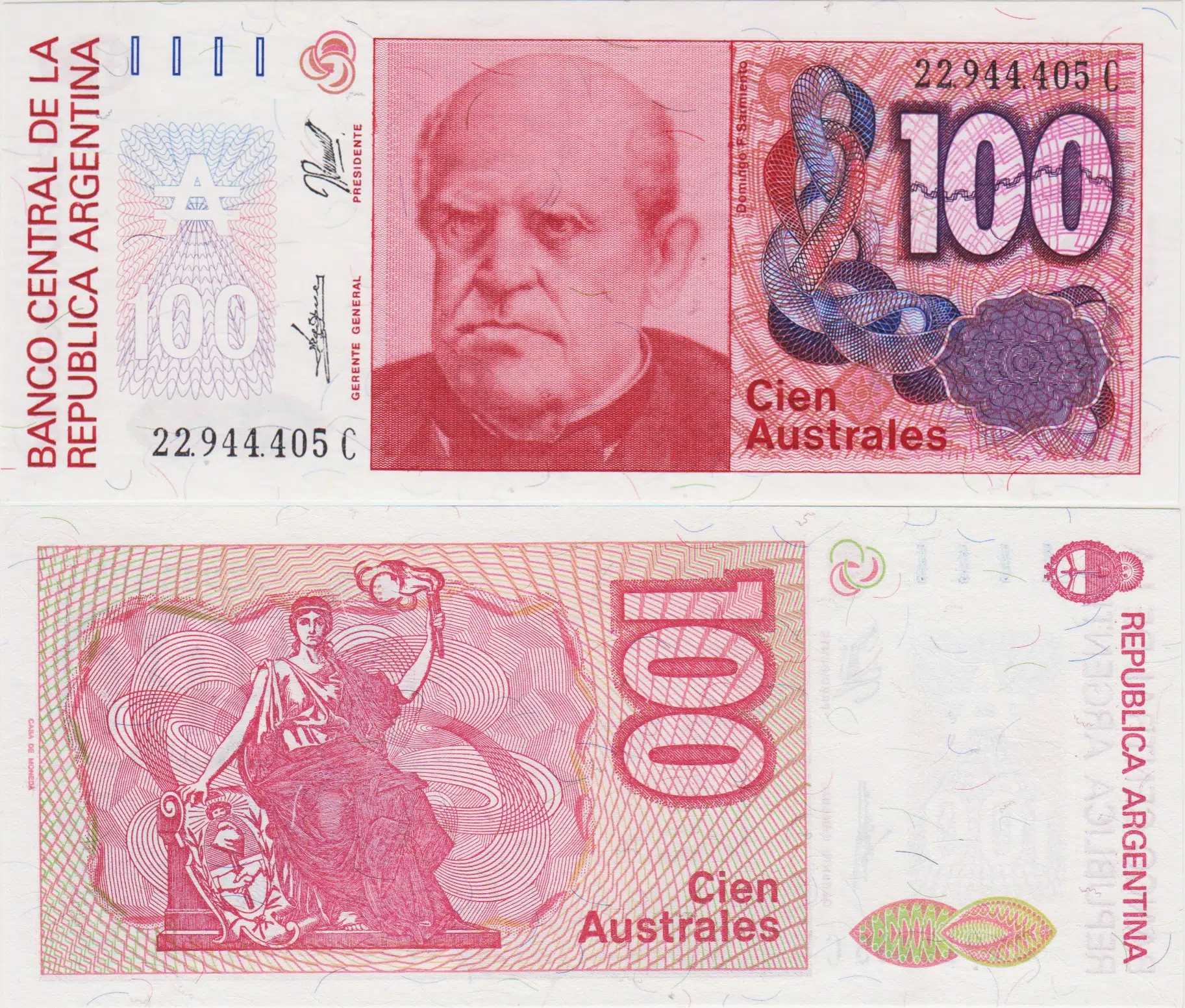 ARJANTİN 100 AUSTRAL 1989-90 ÇİL.
