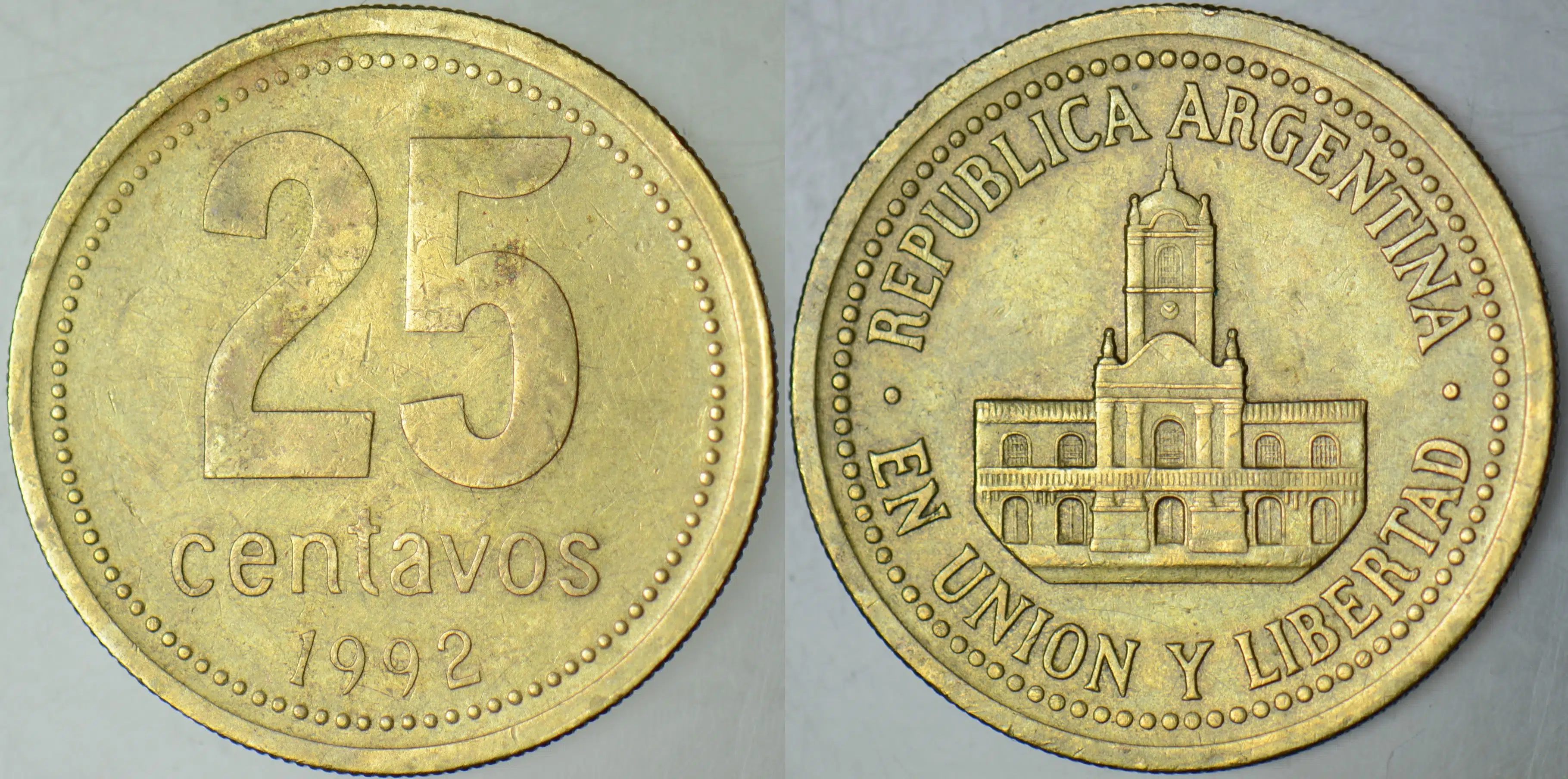 ARJANTİN 25 CENTAVOS 1992