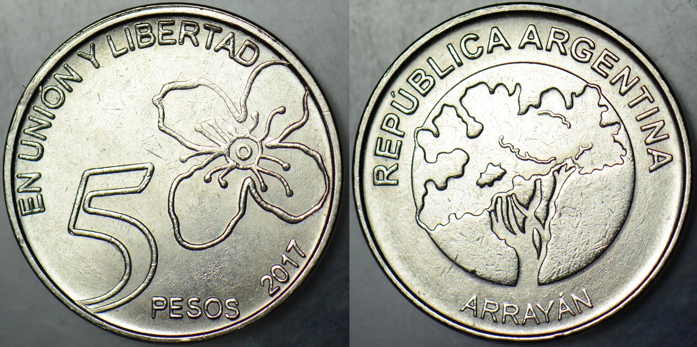 ARJANTİN 5 PESO 2017 ÇİLALTI.