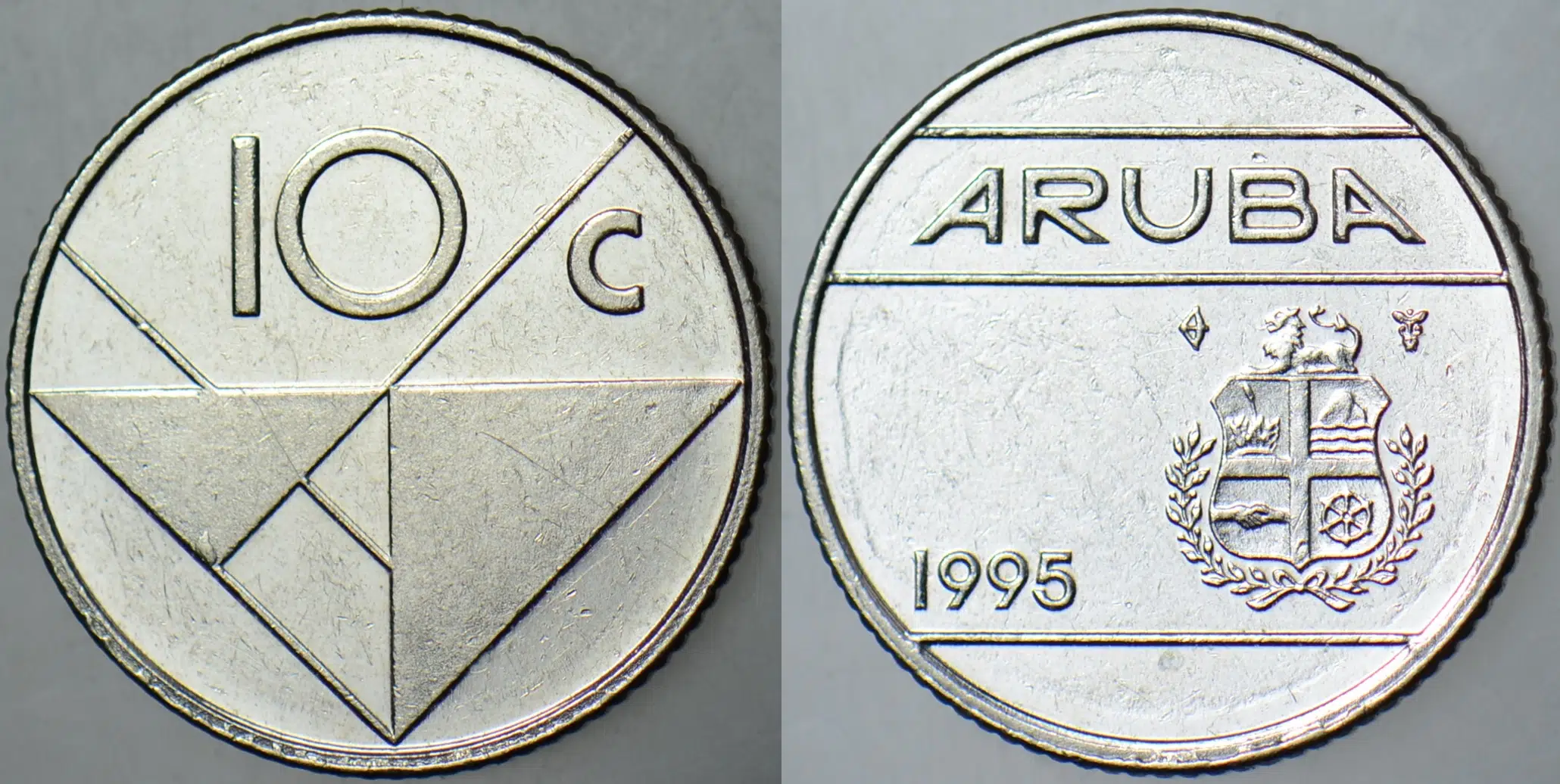 ARUBA 10 CENT 1995.