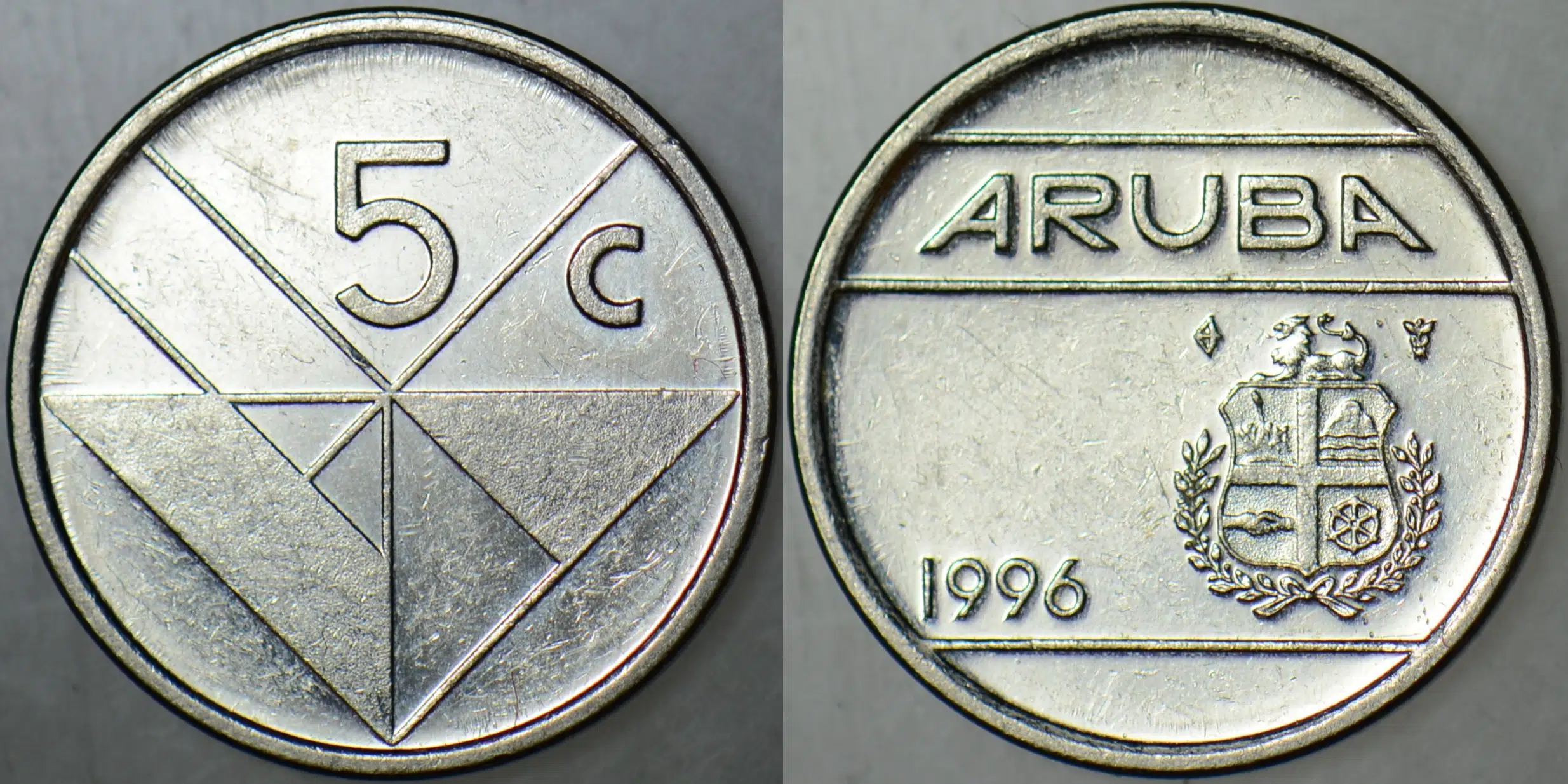 ARUBA 5 CENT 1996.