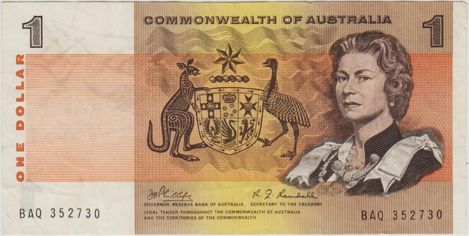 AVUSTRALYA 1 DOLAR 1969-71 COMMONWEALTH pick 37c NADİR. KRALİÇE - ABORİJİN TEMALI. ÇÇT.