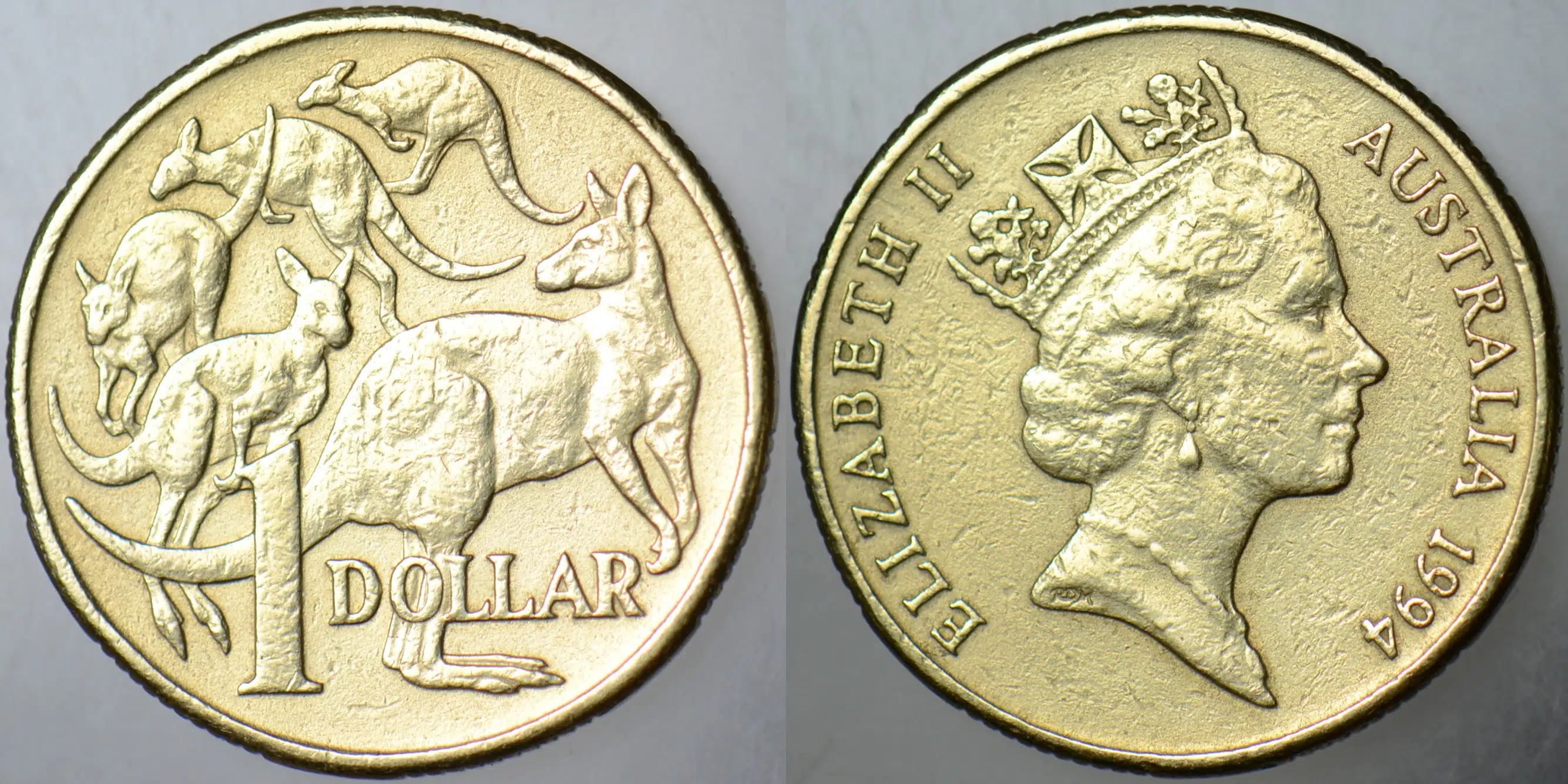 AVUSTRALYA 1 DOLAR 1994 KANGURU-KRALİÇE II. ELİZABETH.